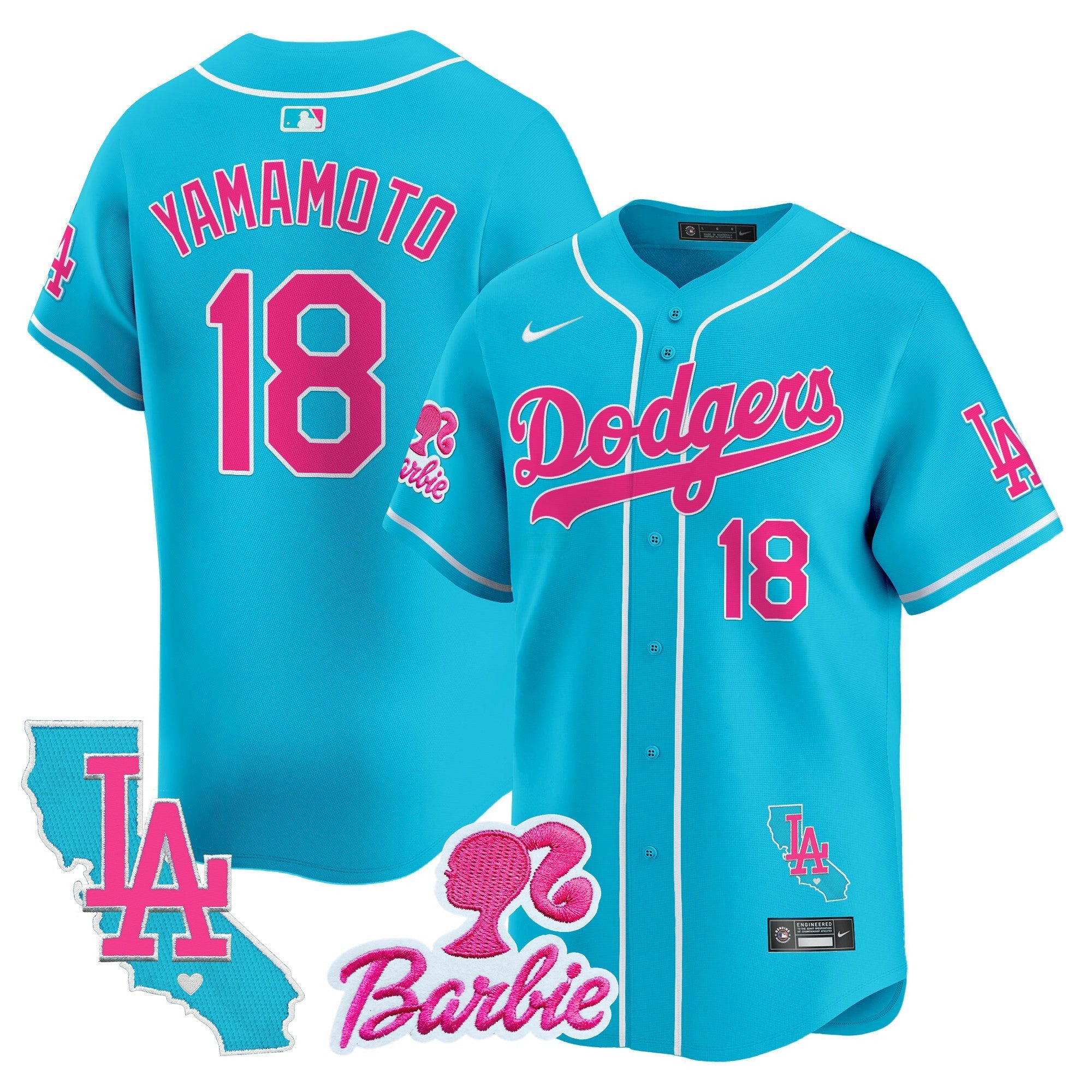 Camisa MLB Unisex Barbie Patch Vapor Premier Limited Jersey