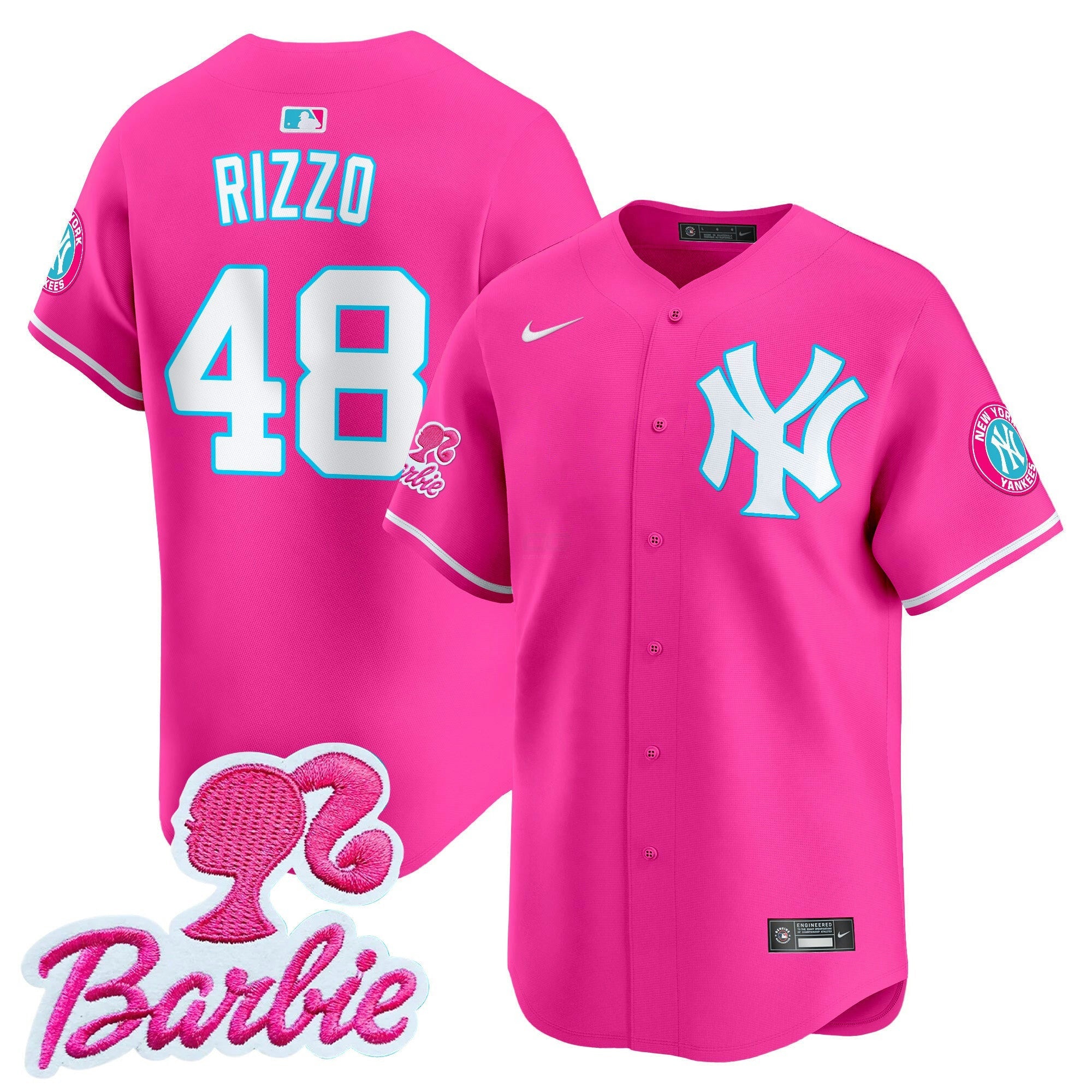 Camisa MLB Unisex Barbie Patch Vapor Premier Limited Jersey