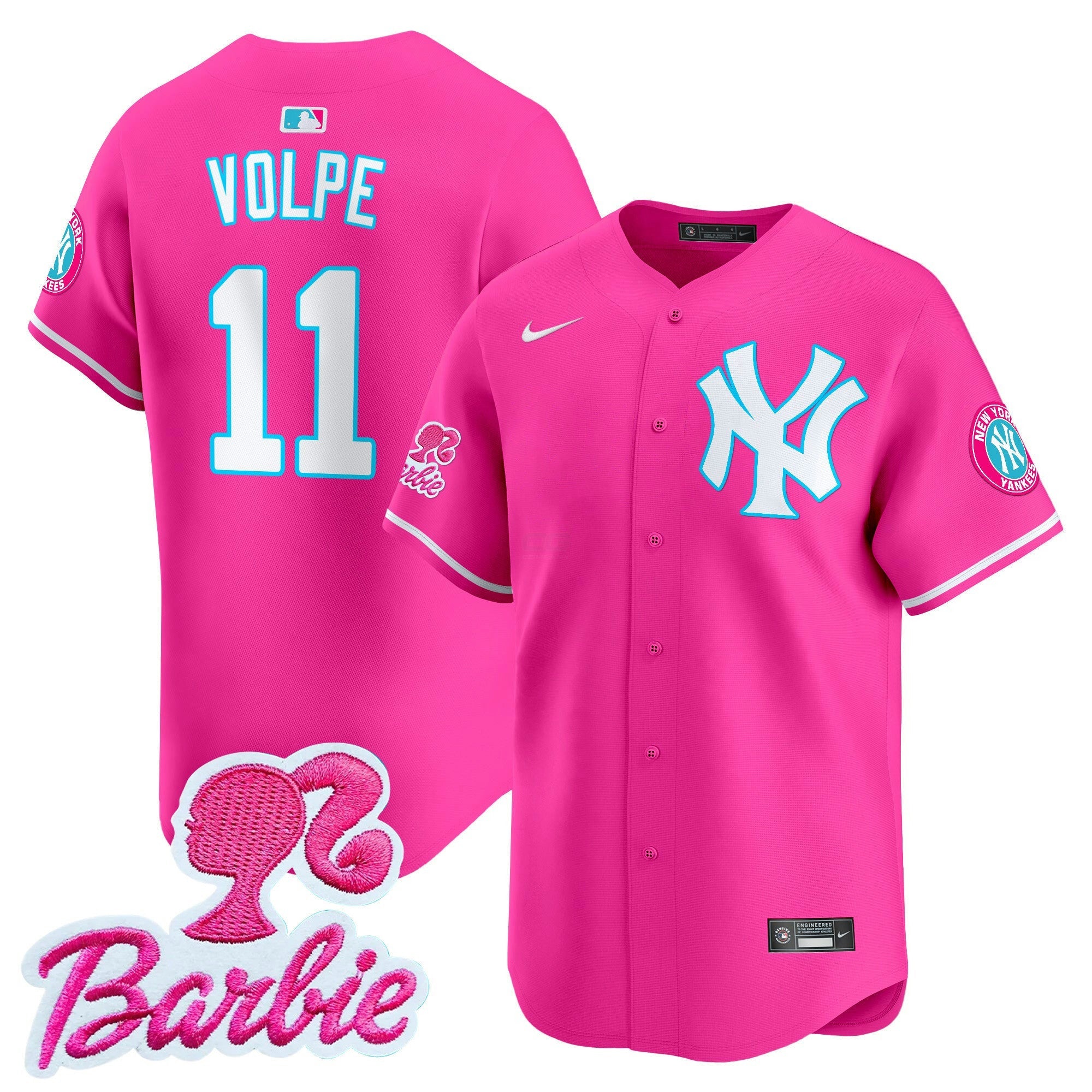 Camisa MLB Unisex Barbie Patch Vapor Premier Limited Jersey
