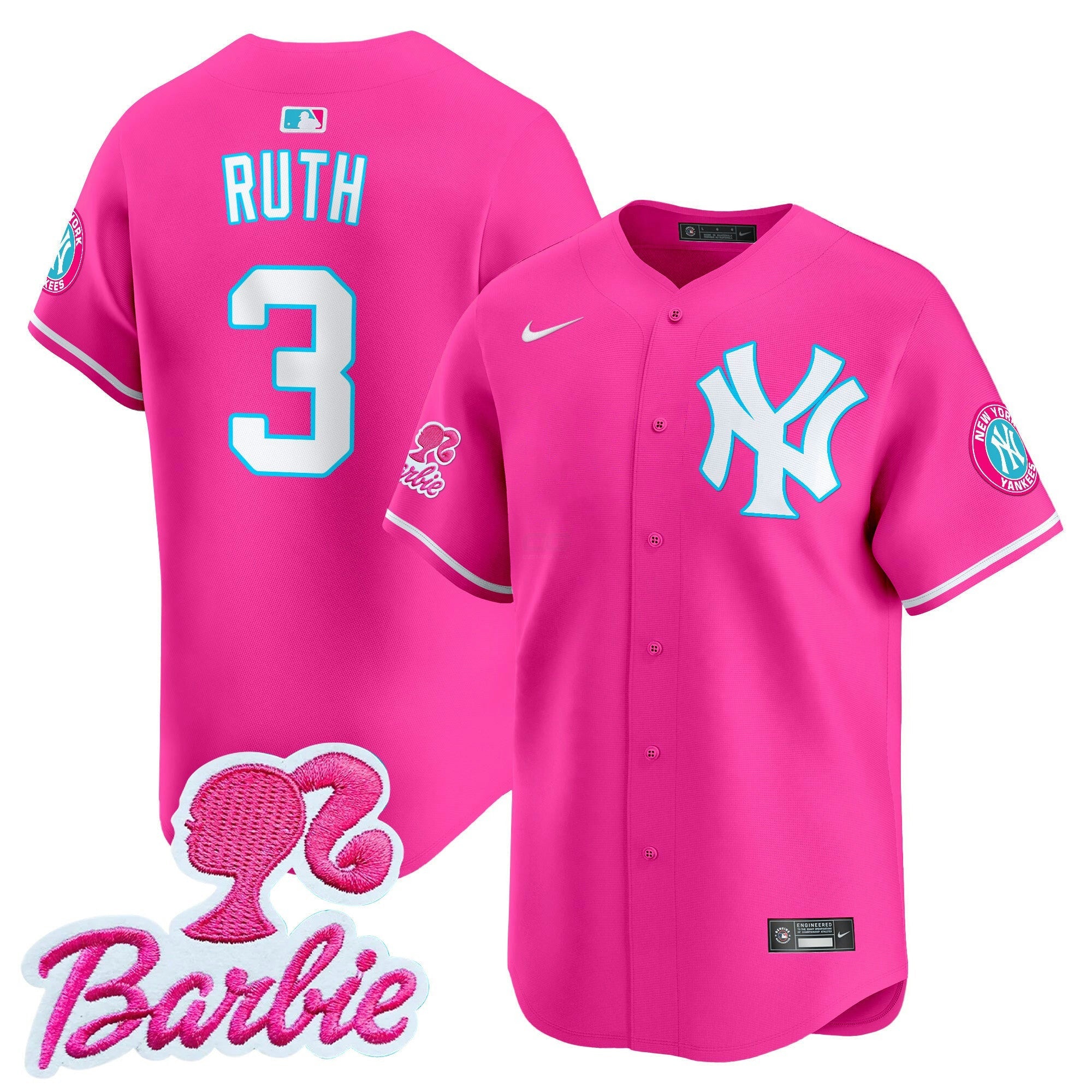Camisa MLB Unisex Barbie Patch Vapor Premier Limited Jersey