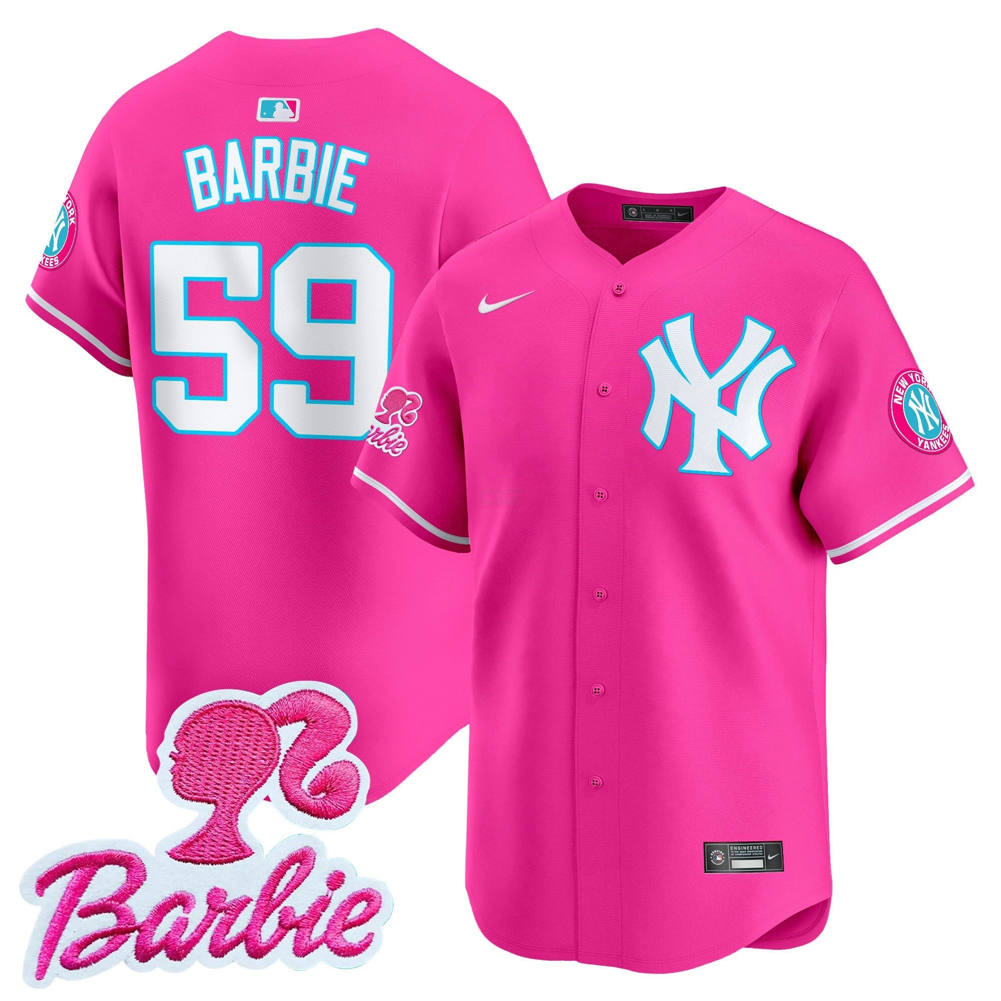 Camisa MLB Unisex Barbie Patch Vapor Premier Limited Jersey