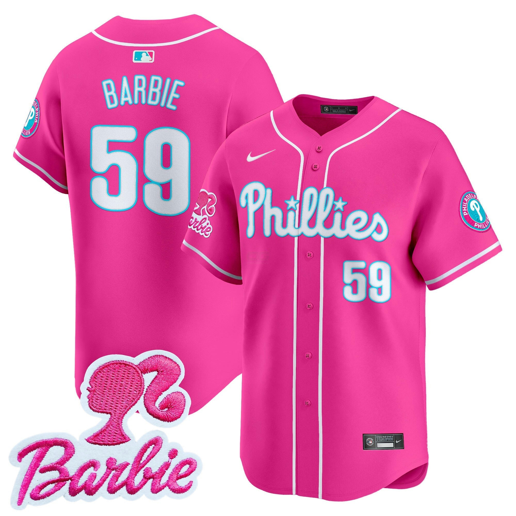 Camisa MLB Unisex Barbie Patch Vapor Premier Limited Jersey