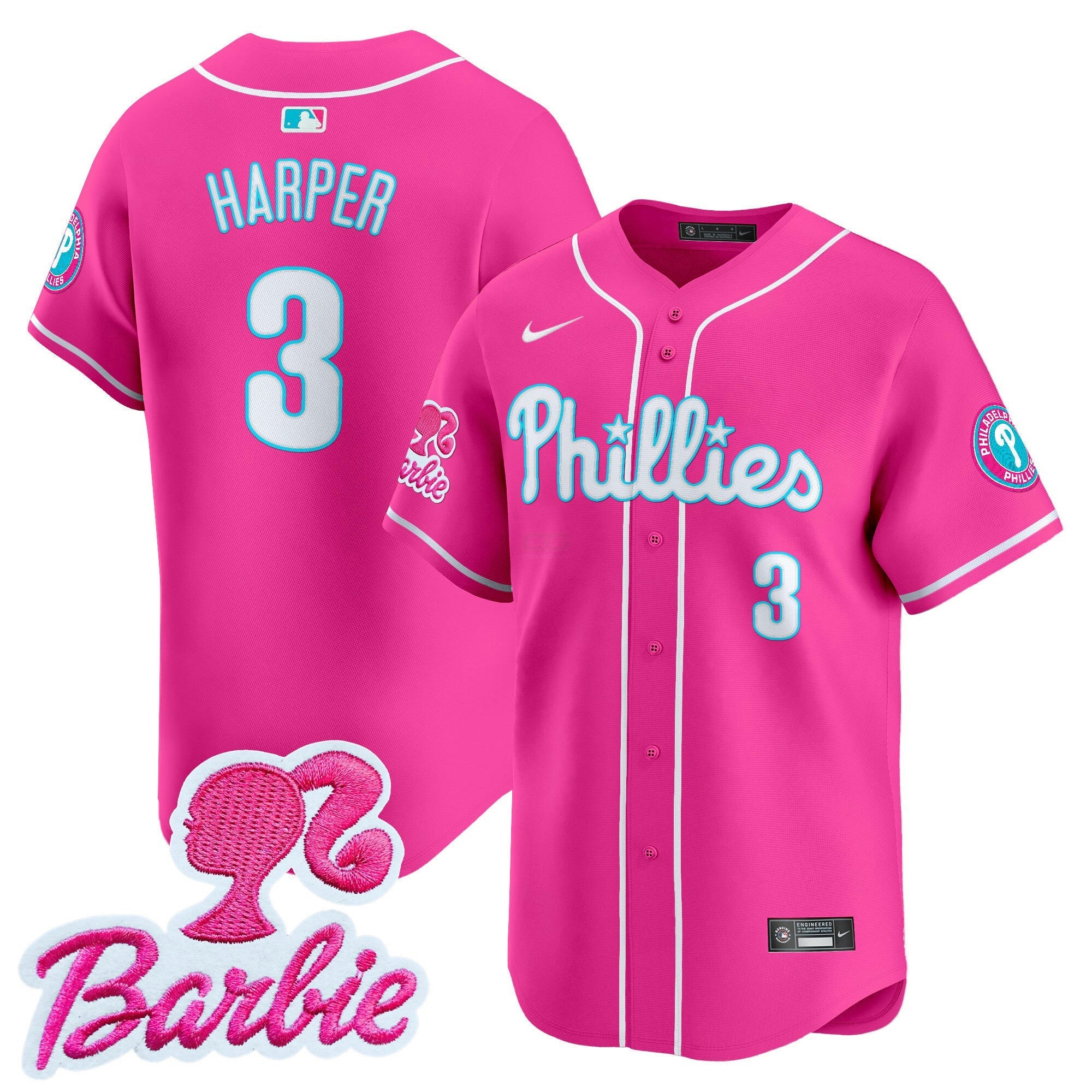 Camisa MLB Unisex Barbie Patch Vapor Premier Limited Jersey