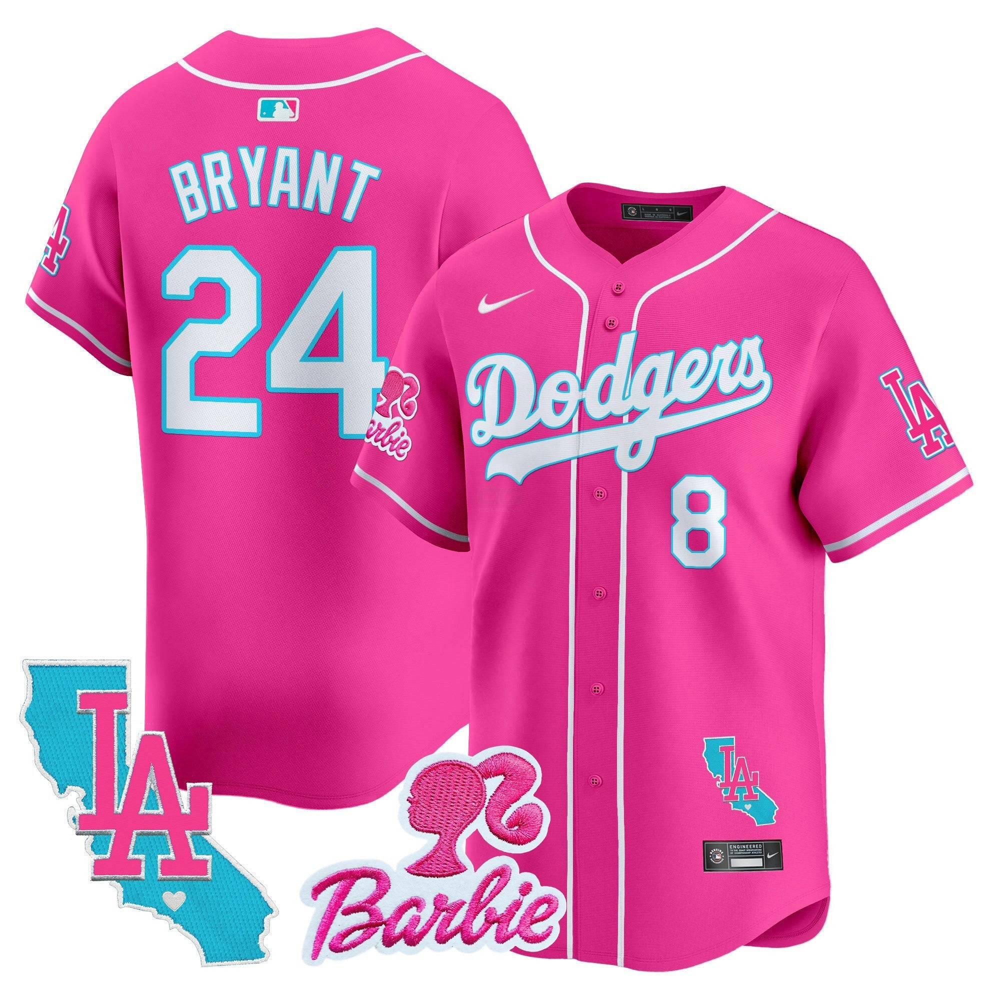 Camisa MLB Unisex Barbie Patch Vapor Premier Limited Jersey