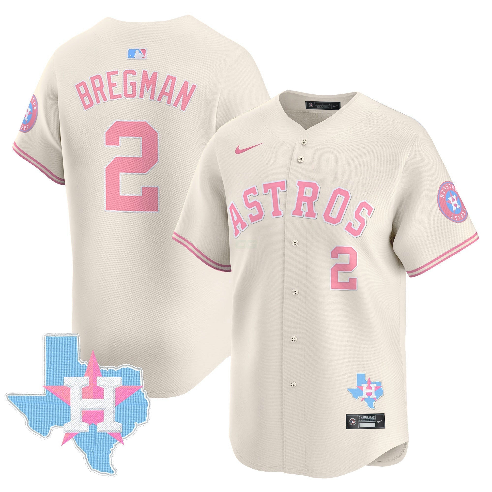 Camisa MLB Unisex Bubblegum Pink Vapor Premier Limited Jersey