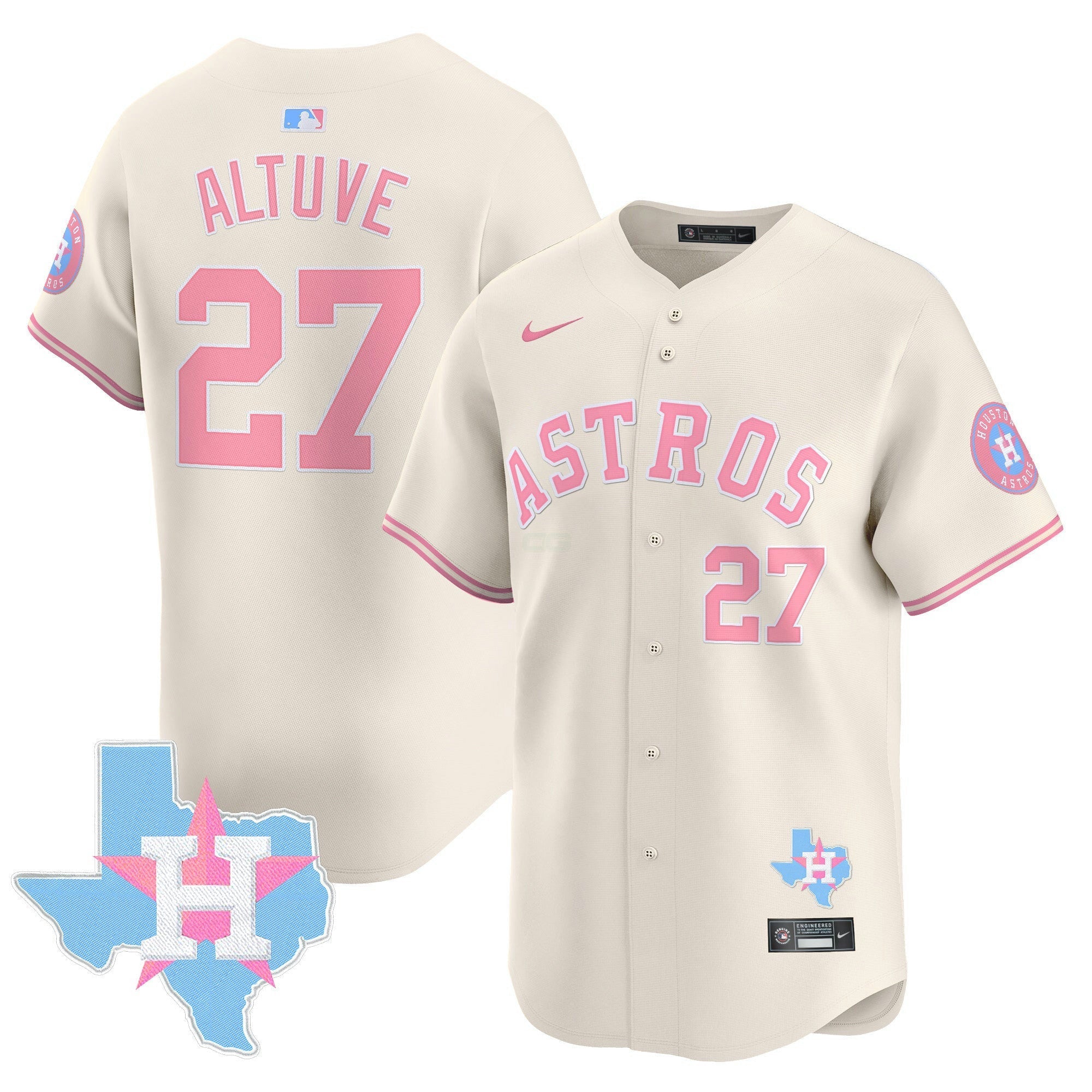 Camisa MLB Unisex Bubblegum Pink Vapor Premier Limited Jersey