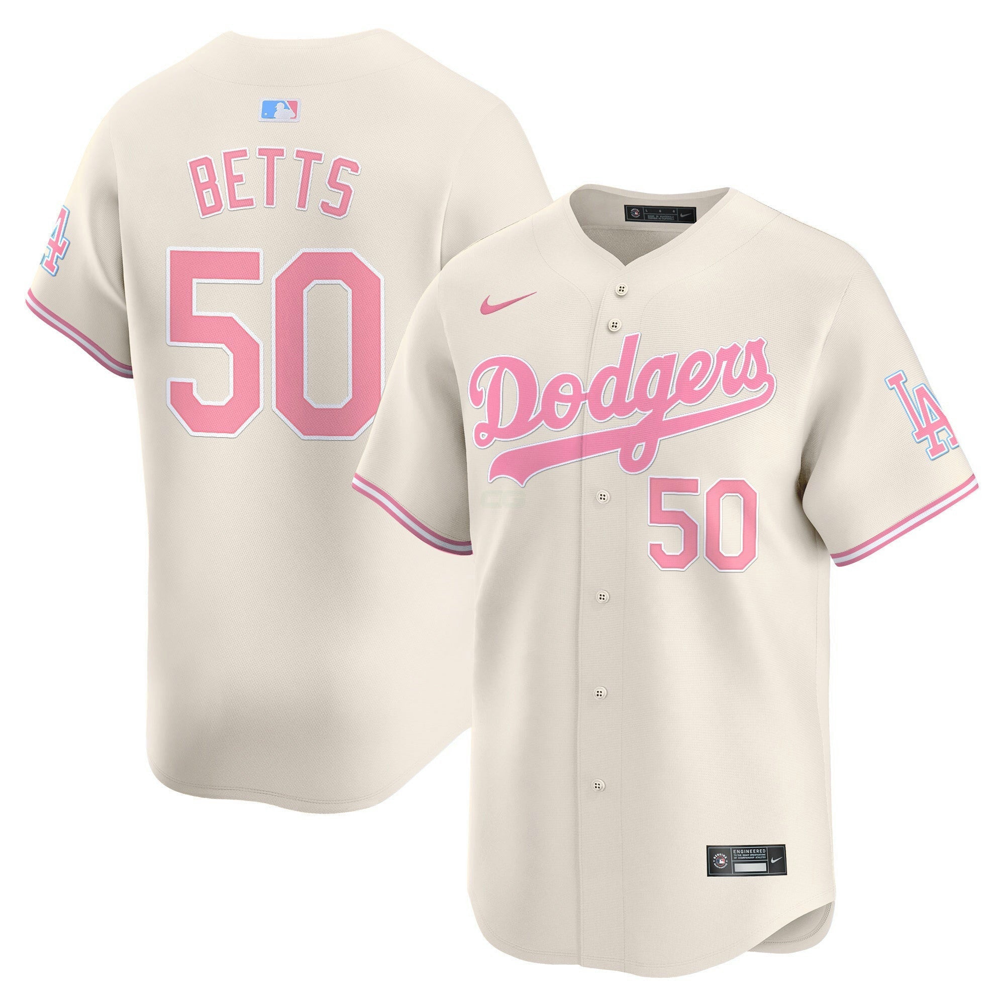 Camisa MLB Unisex Bubblegum Pink Vapor Premier Limited Jersey