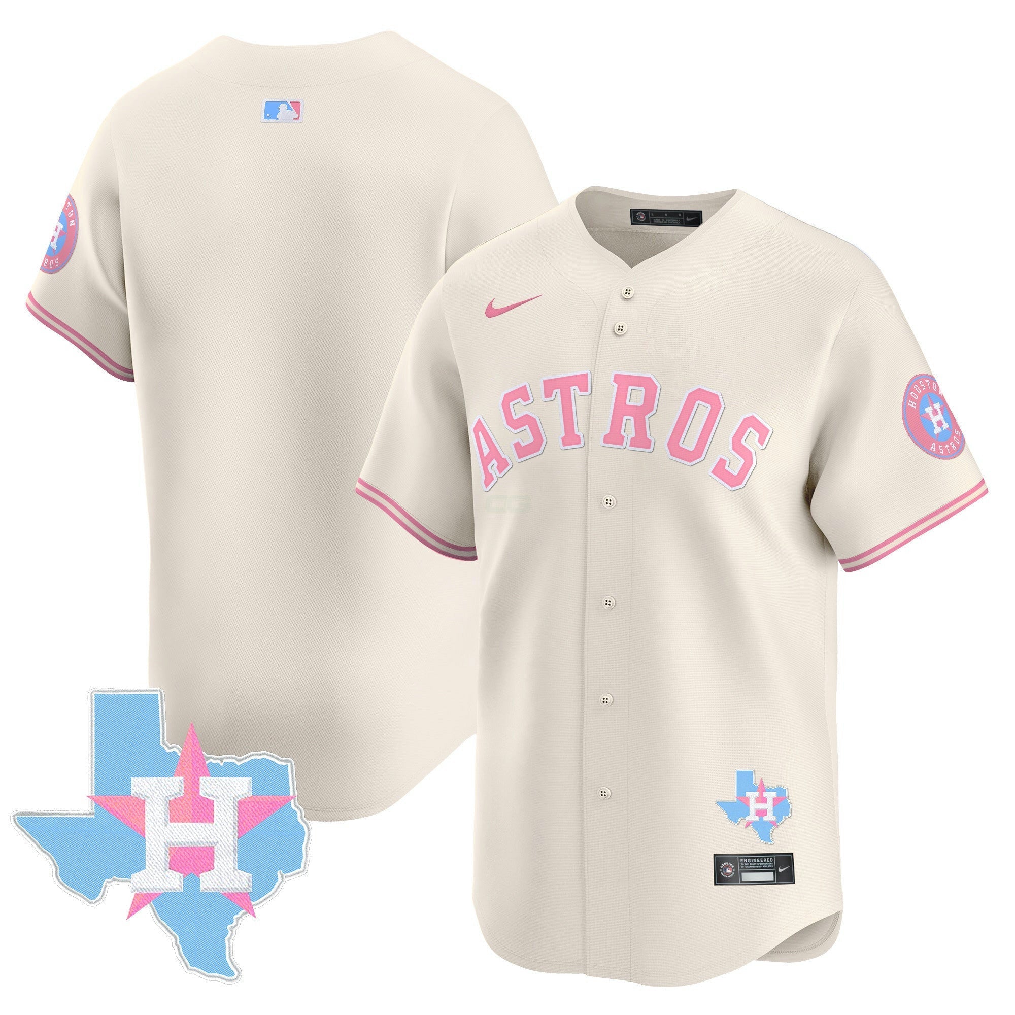 Camisa MLB Unisex Bubblegum Pink Vapor Premier Limited Jersey