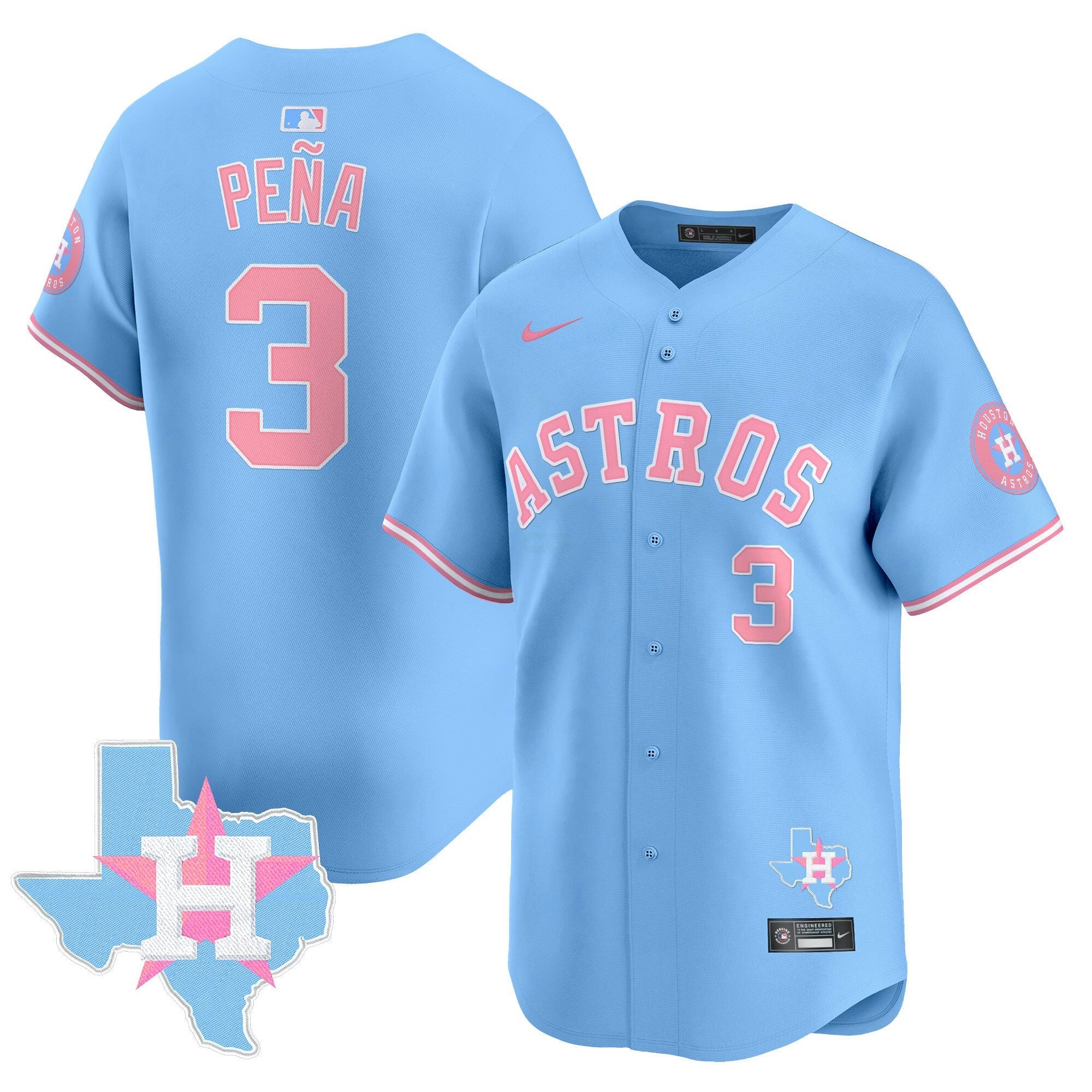 Camisa MLB Unisex Bubblegum Pink Vapor Premier Limited Jersey