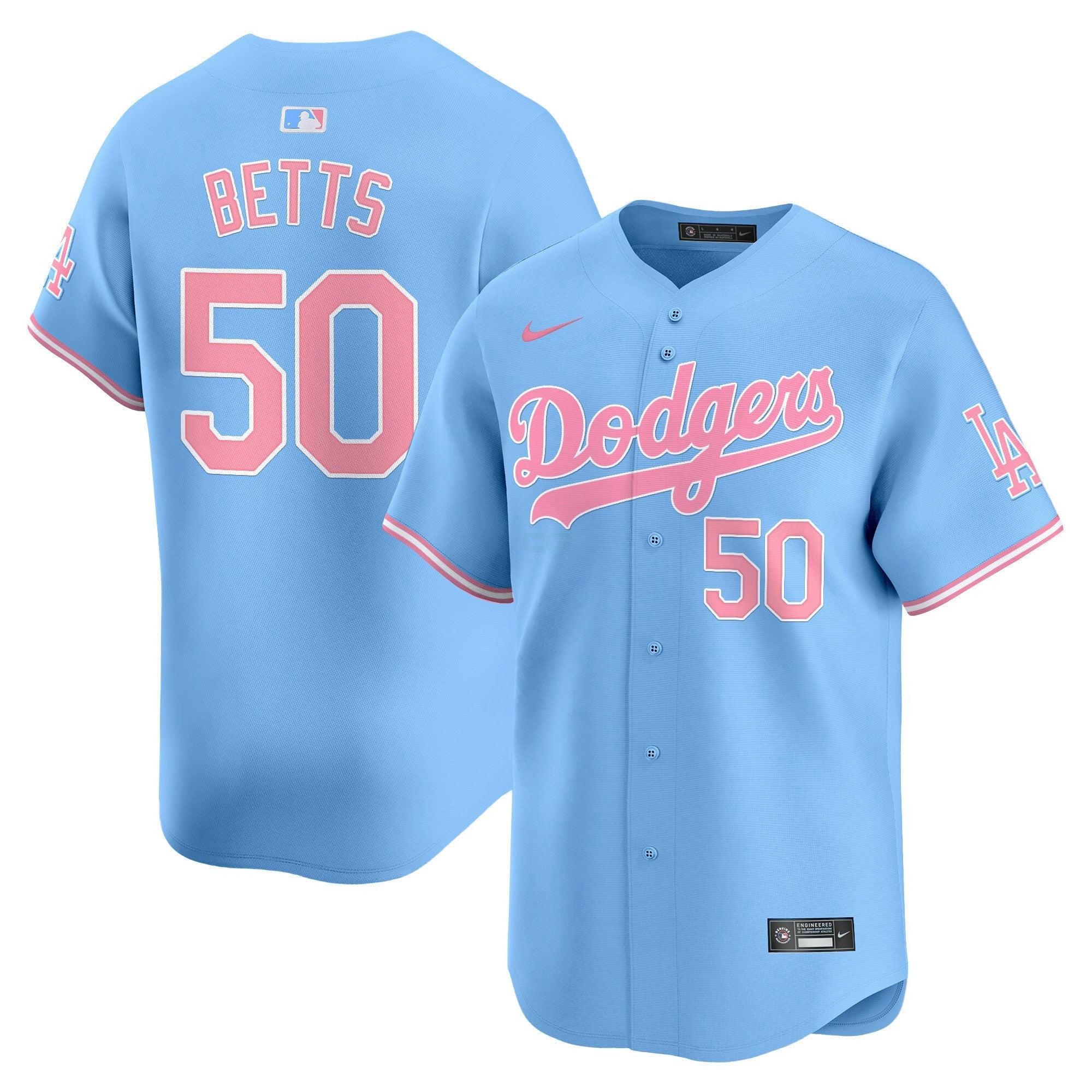 Camisa MLB Unisex Bubblegum Pink Vapor Premier Limited Jersey