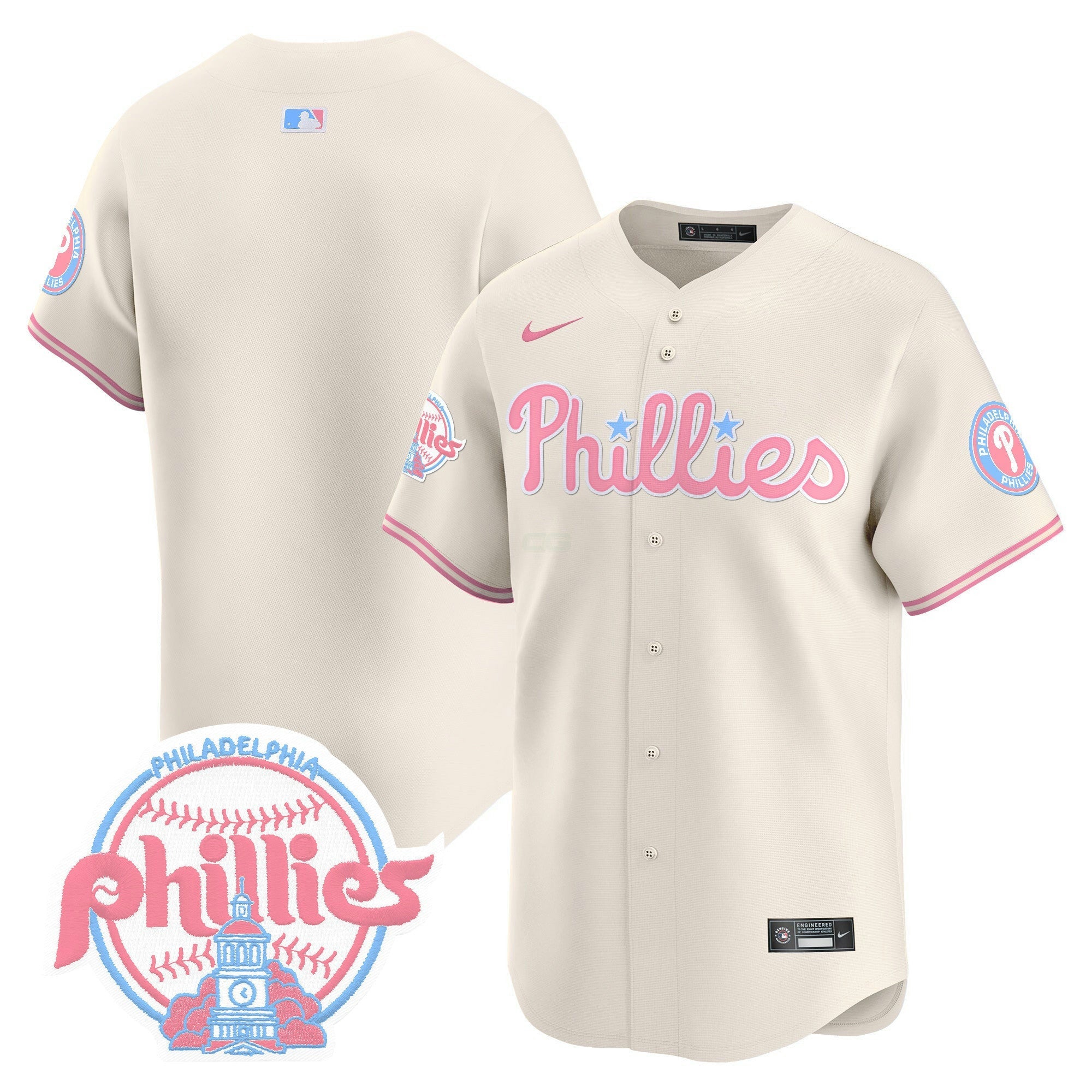 Camisa MLB Unisex Bubblegum Pink Vapor Premier Limited Jersey V2