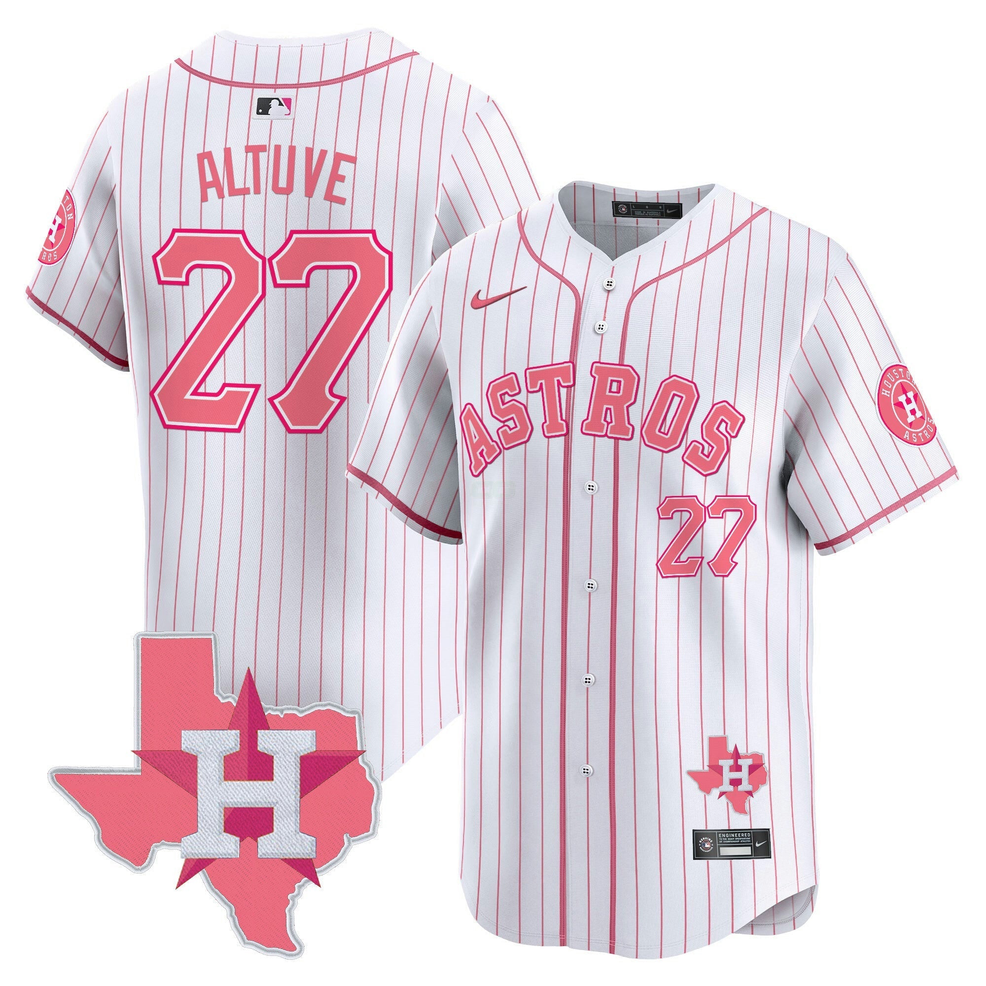 Camisa MLB Unisex Bubblegum Pink Vapor Premier Limited Jersey V2