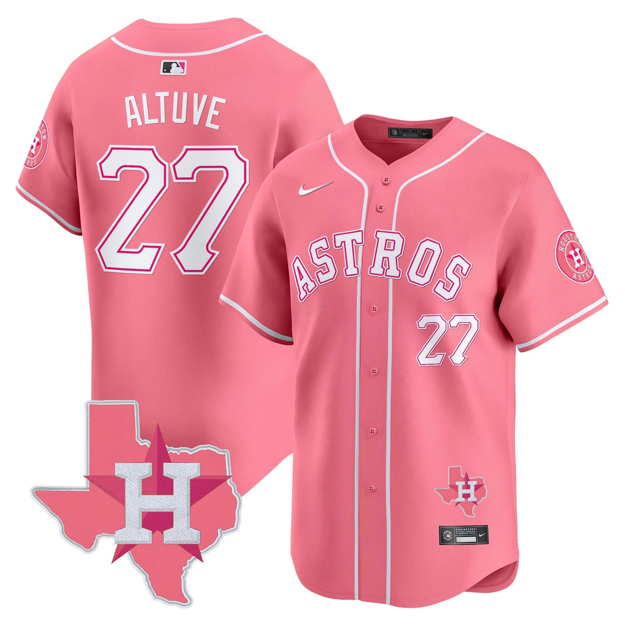Camisa MLB Unisex Bubblegum Pink Vapor Premier Limited Jersey V2