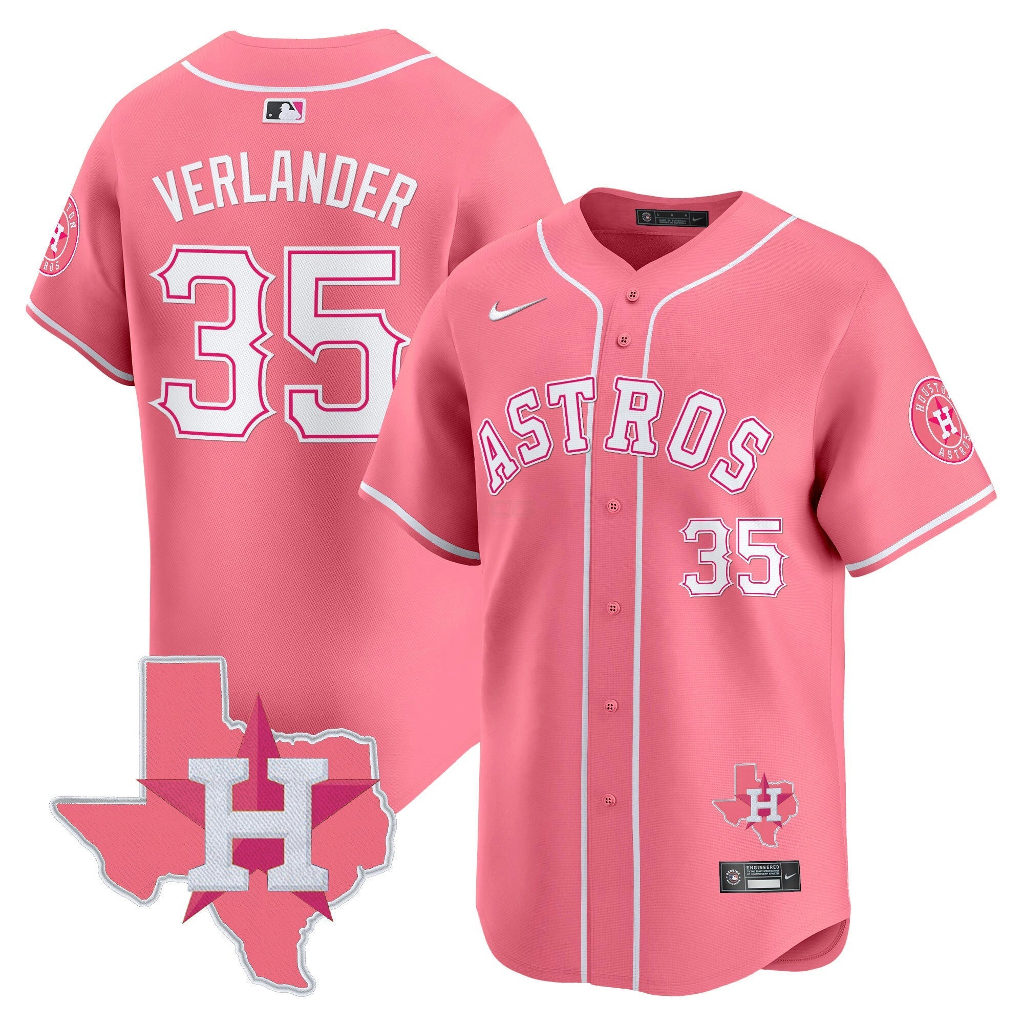 Camisa MLB Unisex Bubblegum Pink Vapor Premier Limited Jersey V2