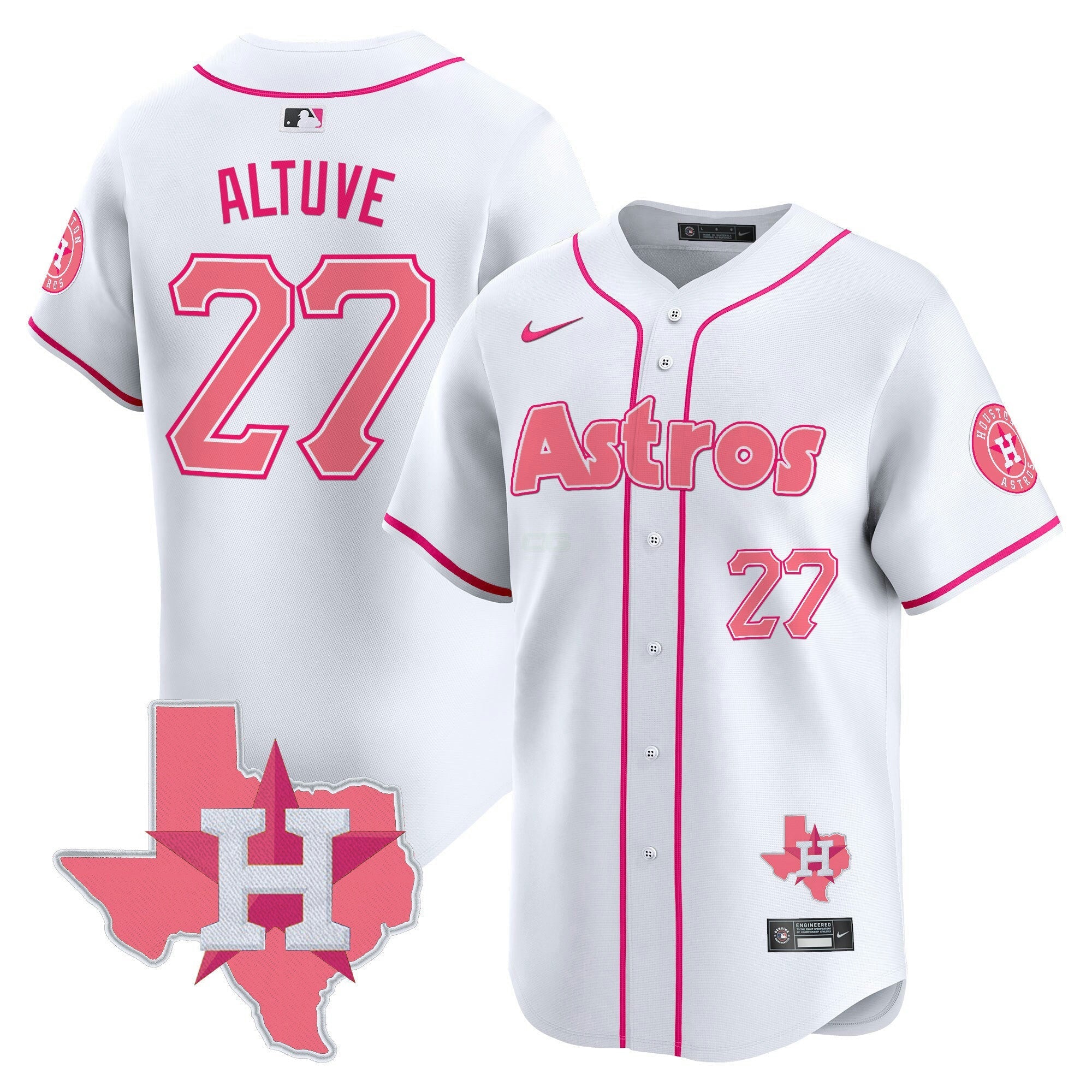 Camisa MLB Unisex Bubblegum Pink Vapor Premier Limited Jersey V3