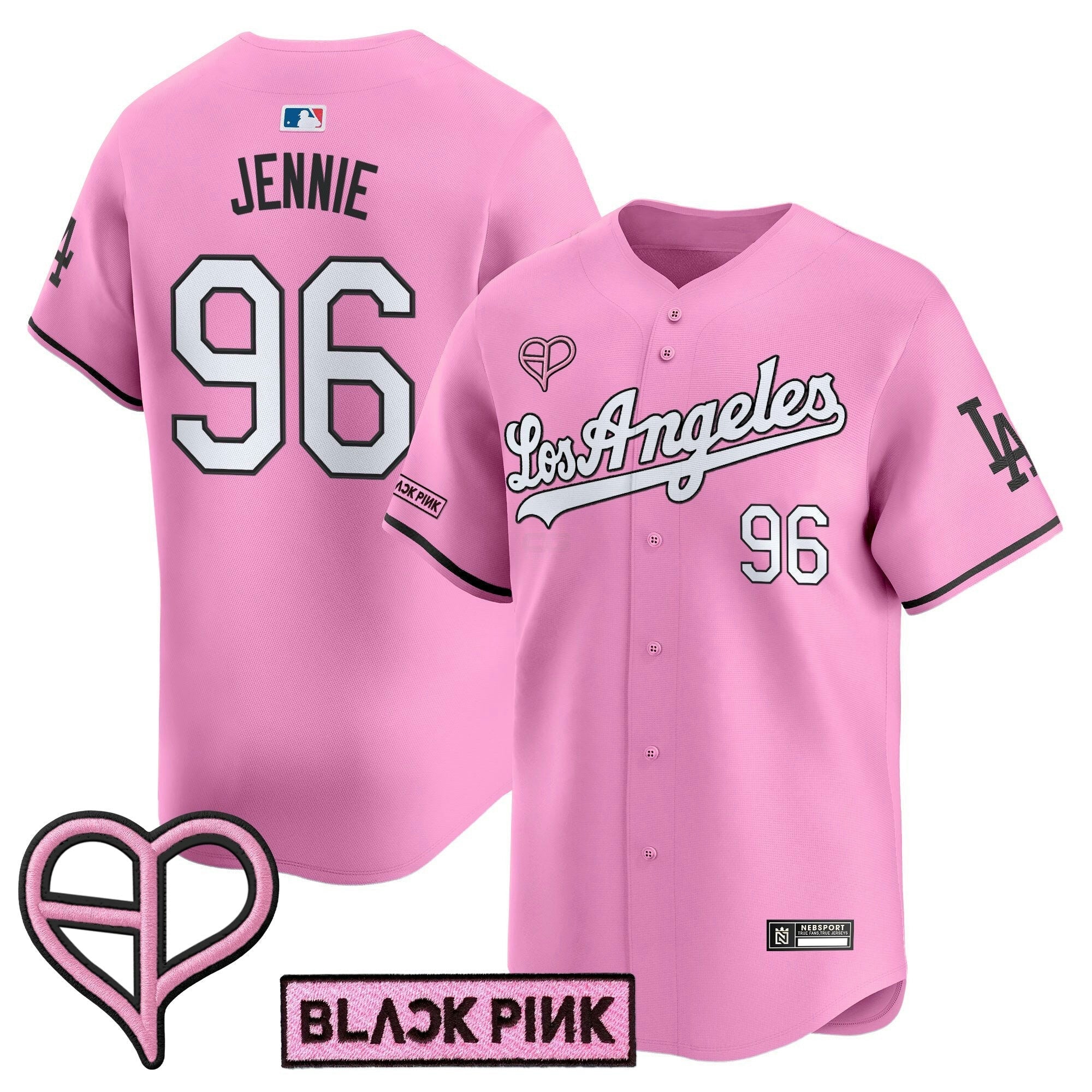 Camisa MLB Unisex Los Angeles x BLACKPINK 2025 Vapor Premier Limited Jersey