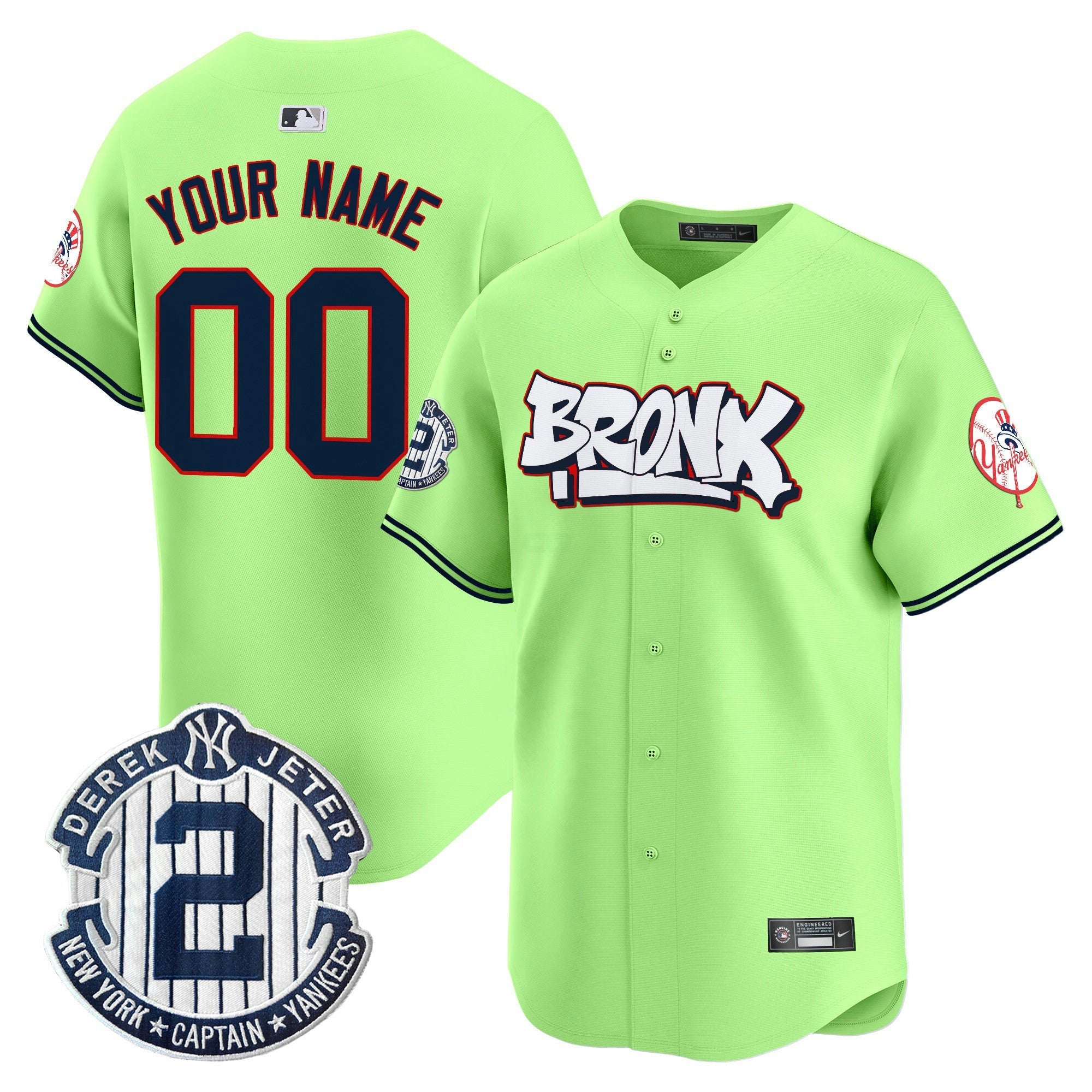 Camisa MLB Unisex New York The Bronx Graffiti Vapor Premier Limited Jersey V4