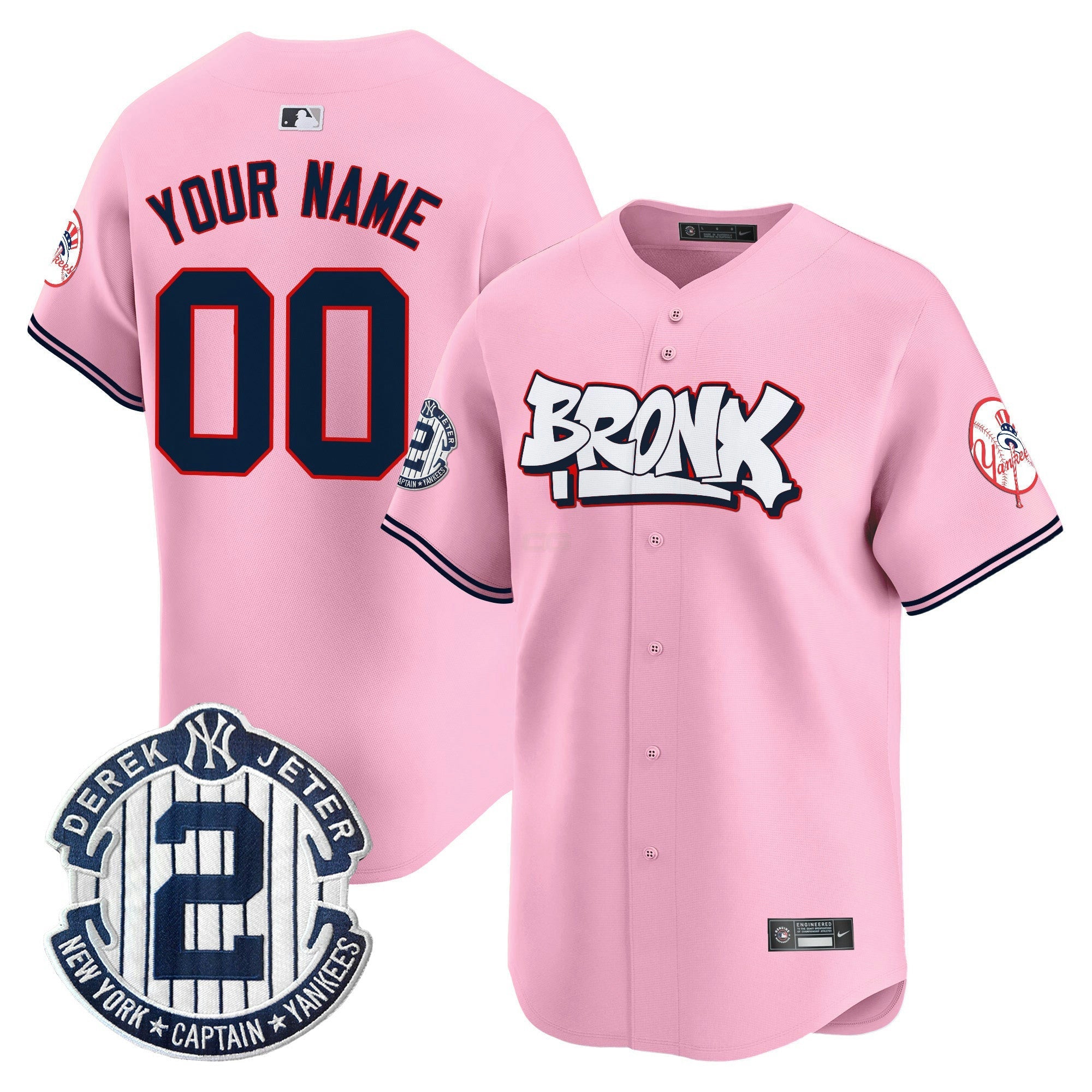Camisa MLB Unisex New York The Bronx Graffiti Vapor Premier Limited Jersey V4
