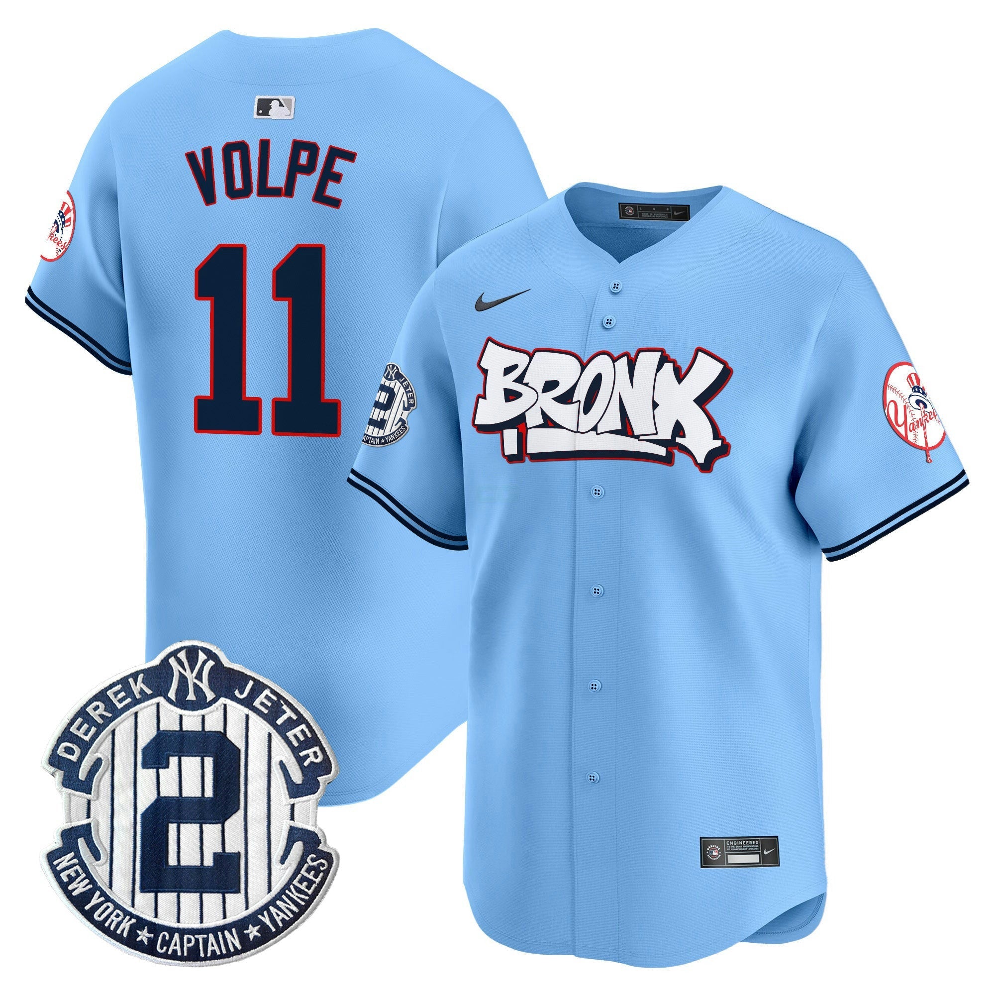 Camisa MLB Unisex New York The Bronx Graffiti Vapor Premier Limited Jersey V4