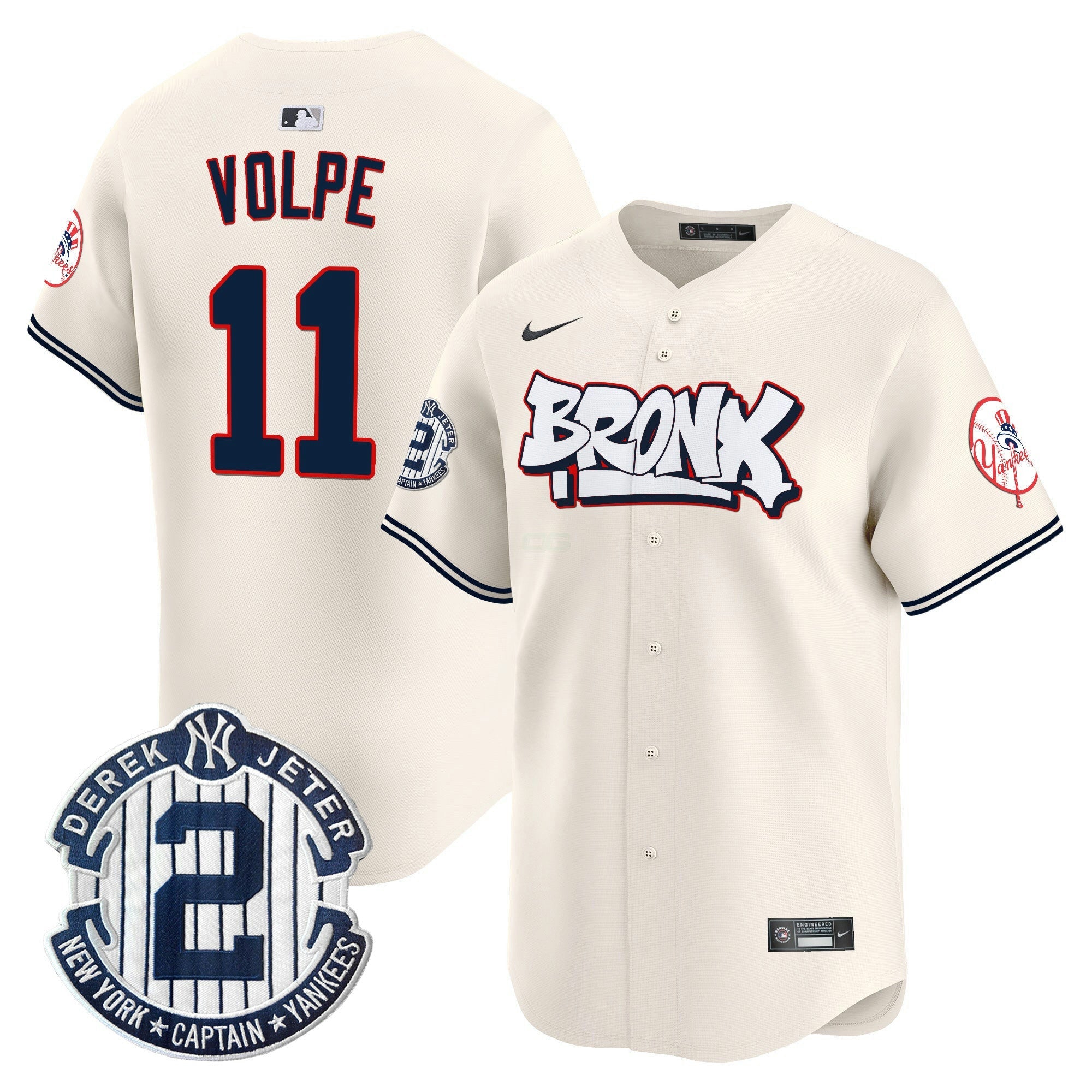 Camisa MLB Unisex New York The Bronx Graffiti Vapor Premier Limited Jersey V4