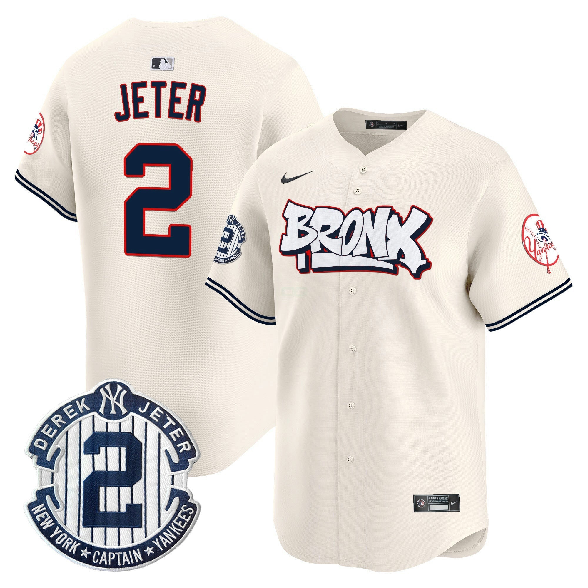 Camisa MLB Unisex New York The Bronx Graffiti Vapor Premier Limited Jersey V4