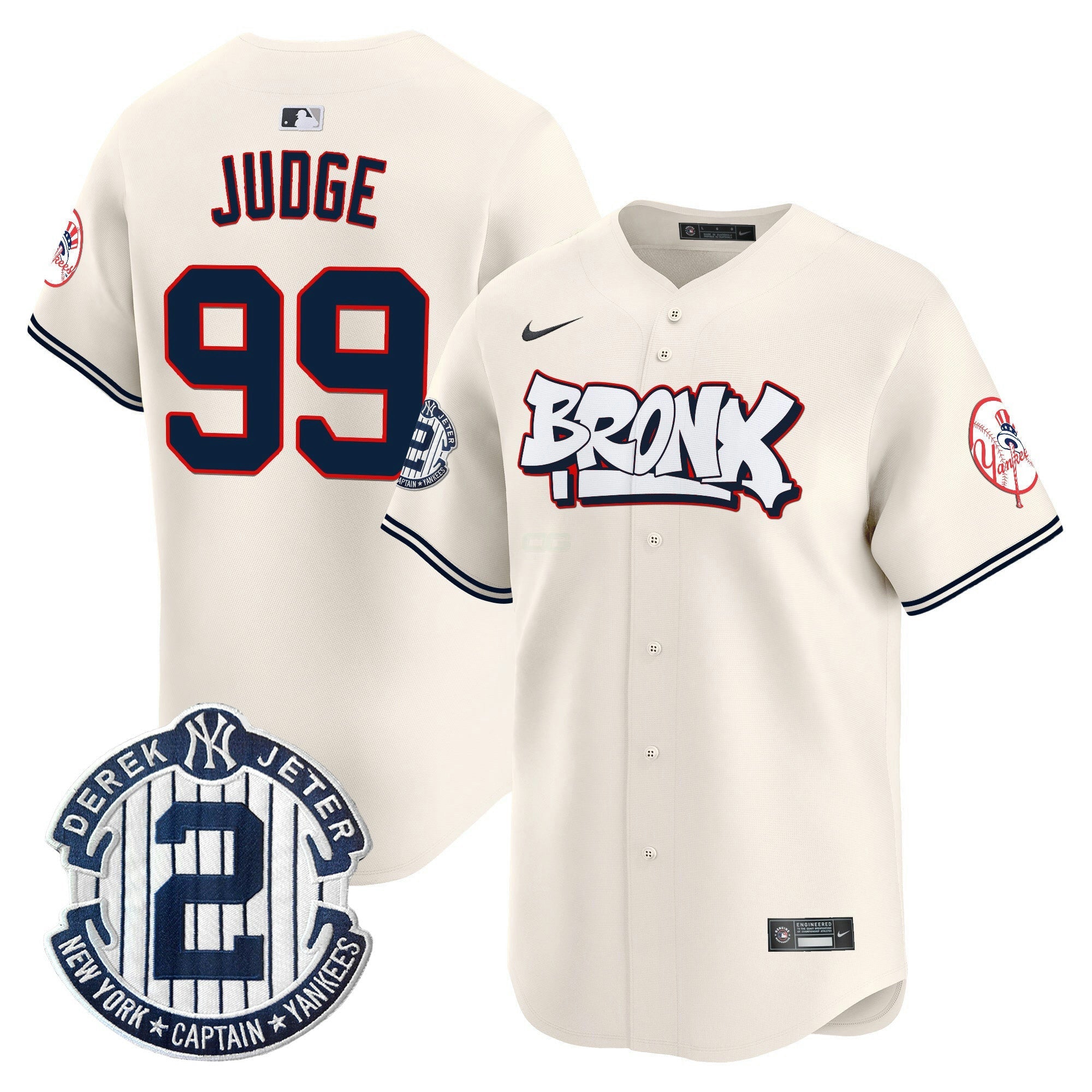 Camisa MLB Unisex New York The Bronx Graffiti Vapor Premier Limited Jersey V4