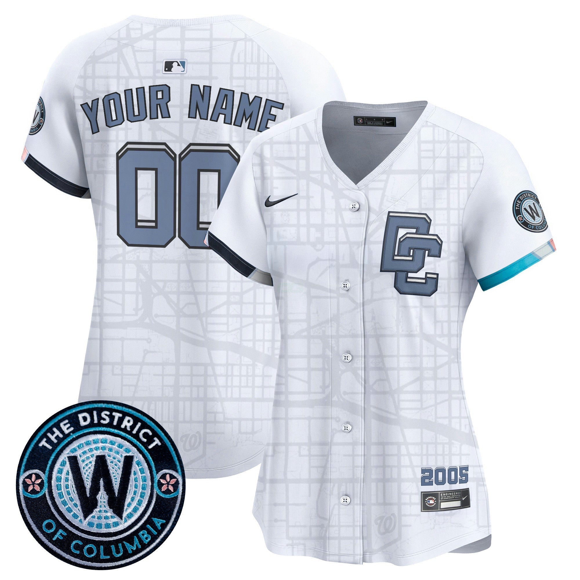 Camisa MLB Washington 2025 City Connect Vapor Premier Elite Jersey – Stitched