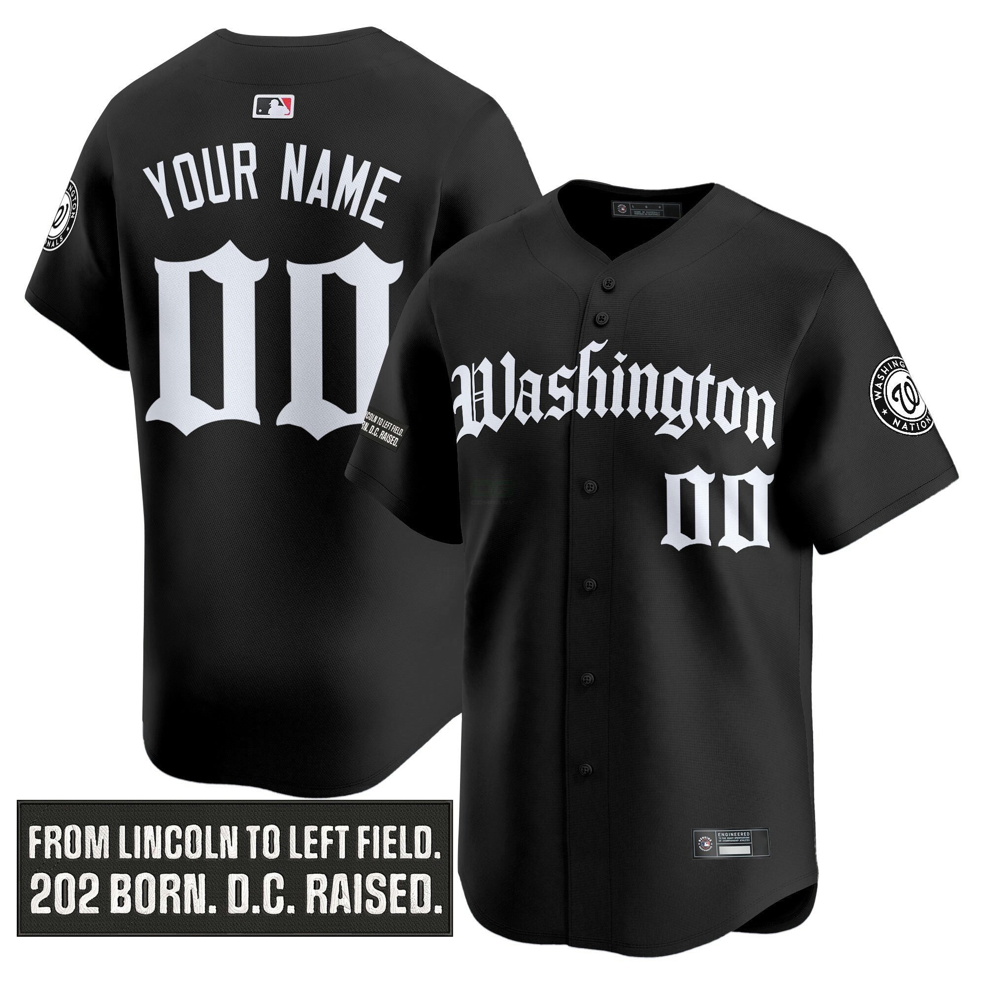 Camisa MLB Washington ‘Gothic Capitol Edition’ Vapor Premier Limited Jersey
