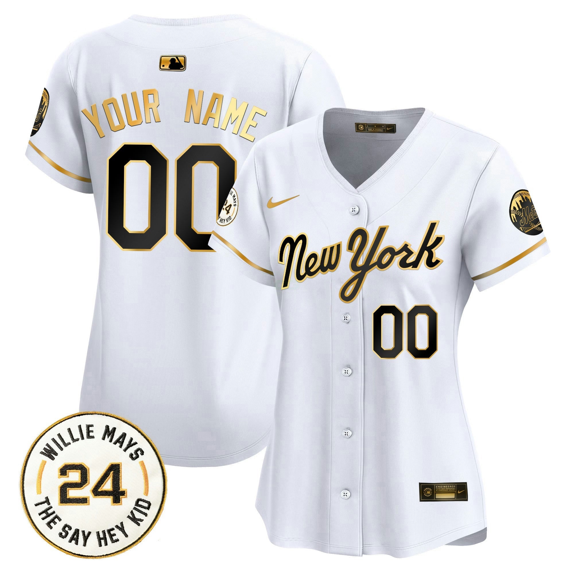 Camisa MLB Willie Mays Patch Vapor Premier Limited Jersey