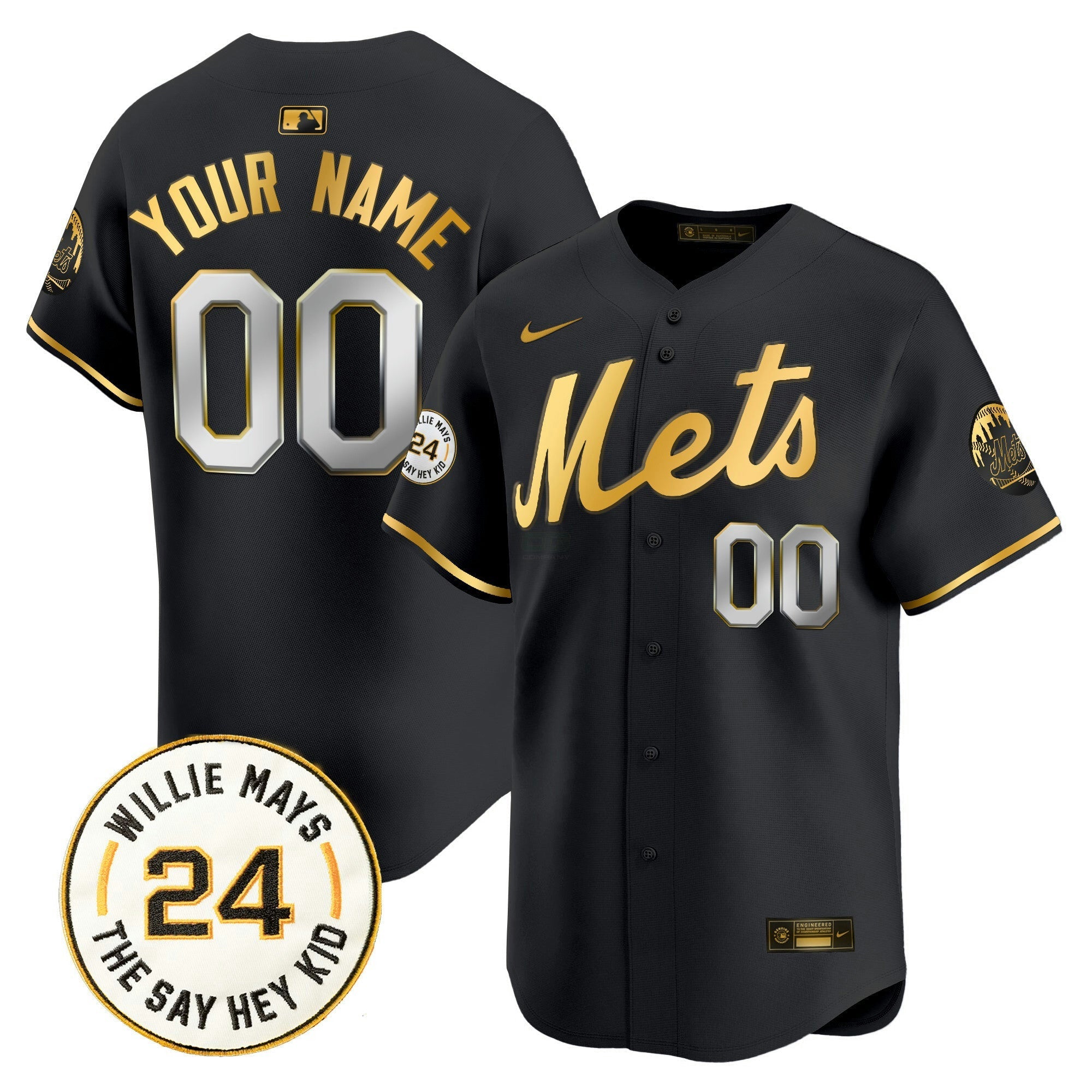 Camisa MLB Willie Mays Patch Vapor Premier Limited Jersey