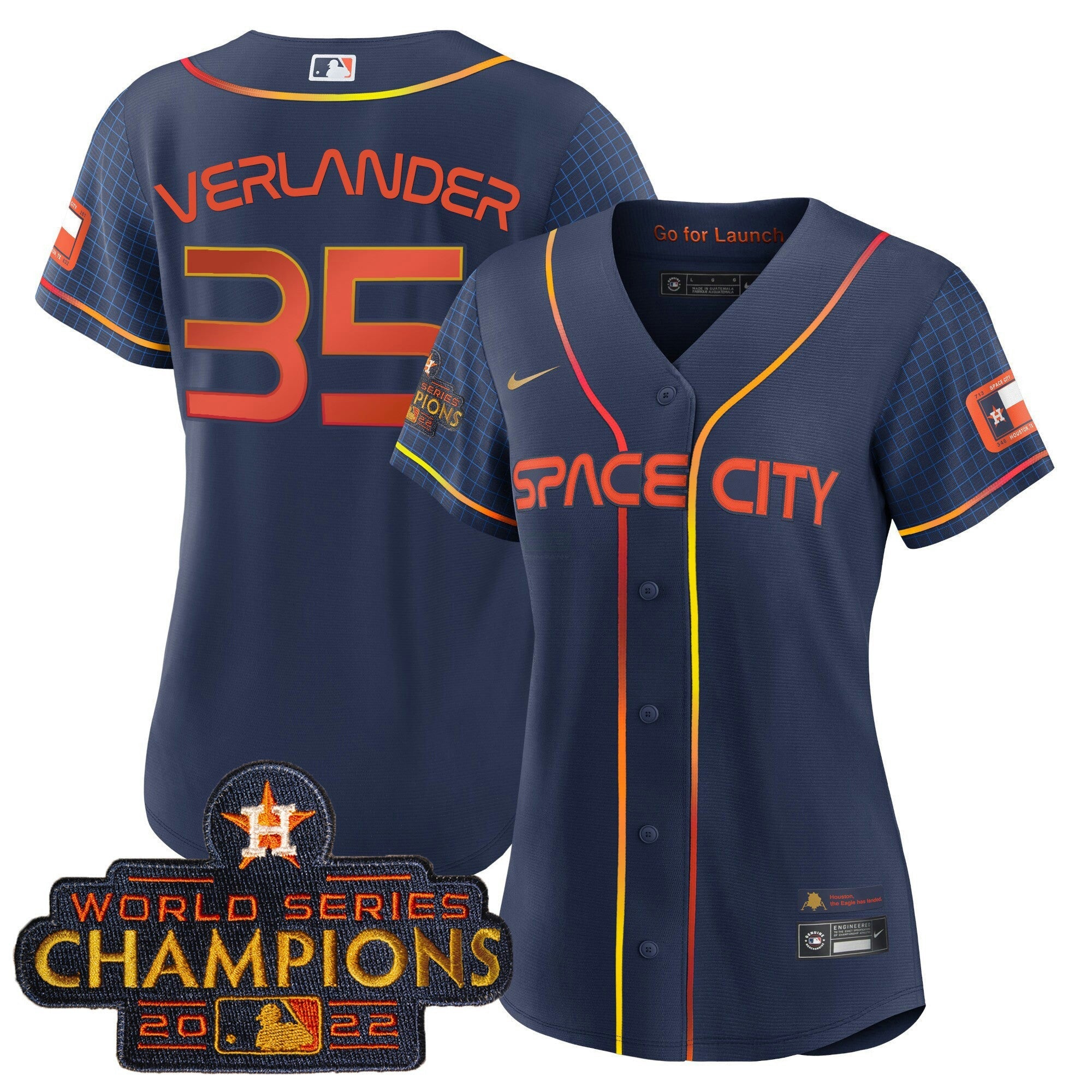 Camisa MLB Women’s 2023 Space City Champions Jersey