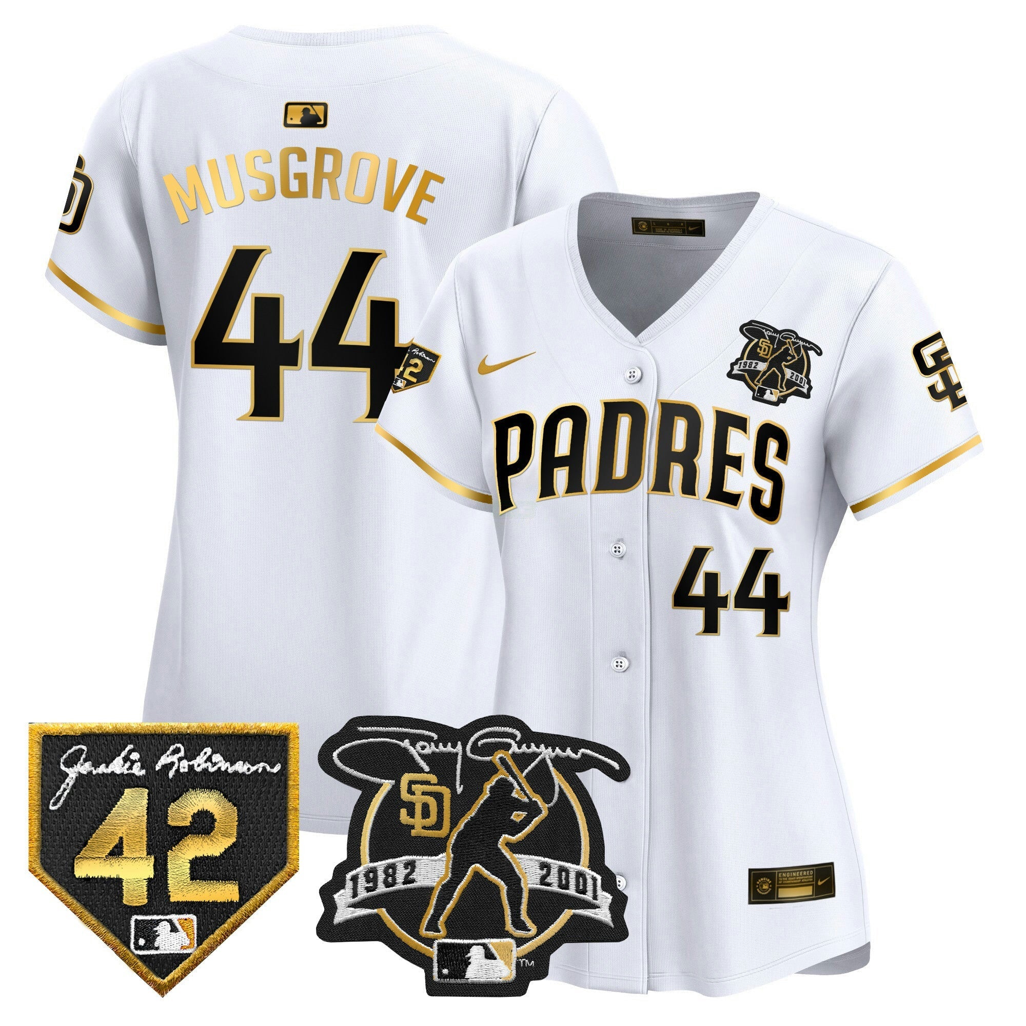 Camisa MLB Women’s 2024 Tony Gwynn & Robinson Patch Vapor Premier Limited Jersey