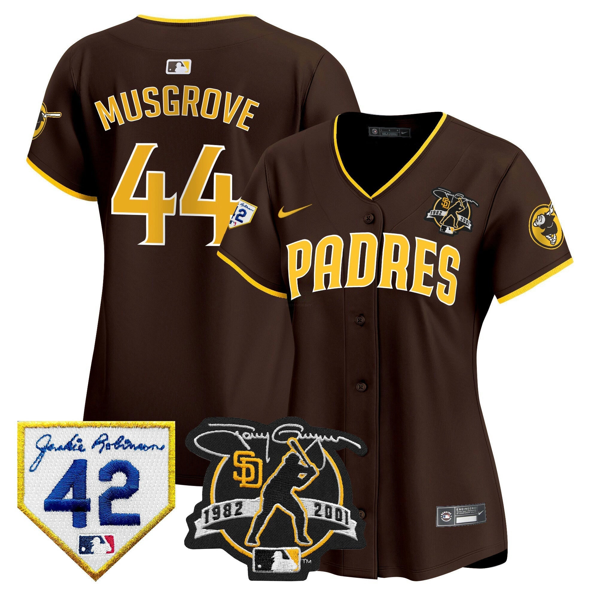 Camisa MLB Women’s 2024 Tony Gwynn & Robinson Patch Vapor Premier Limited Jersey