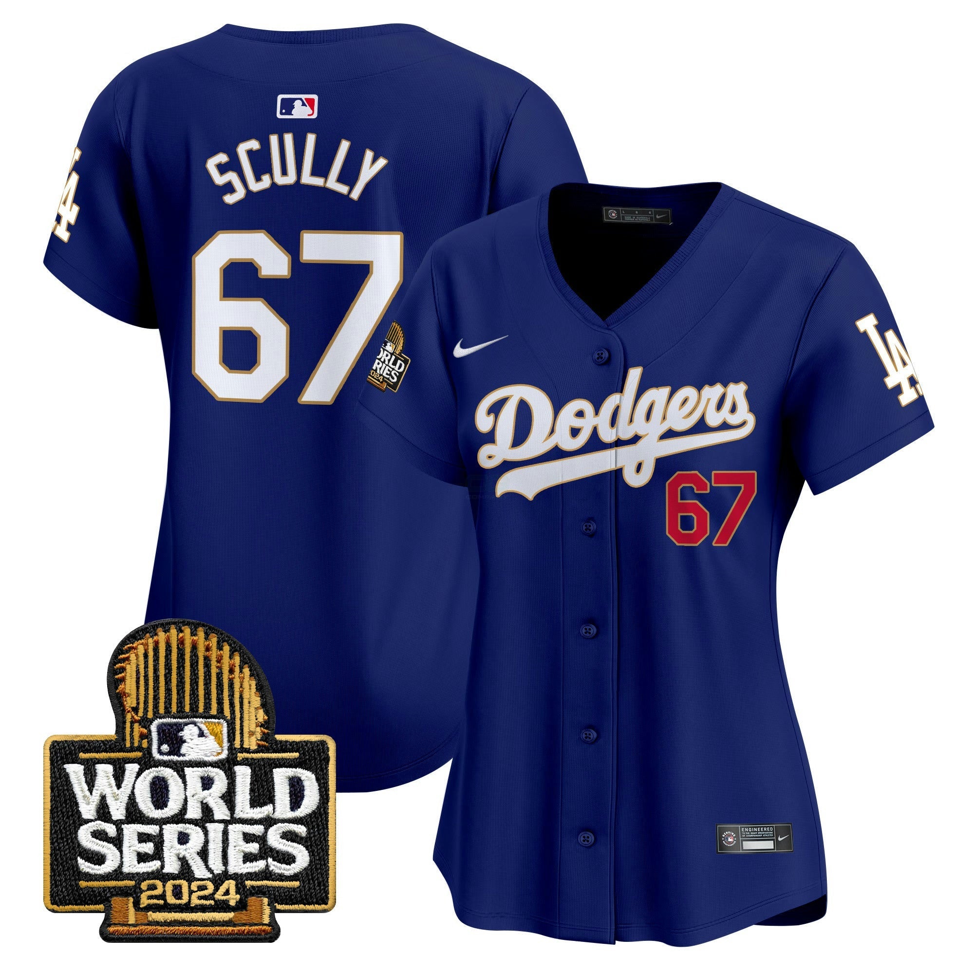 Camisa MLB Women’s 2024 World Series Dourada Trim Vapor Premier Limited Jersey
