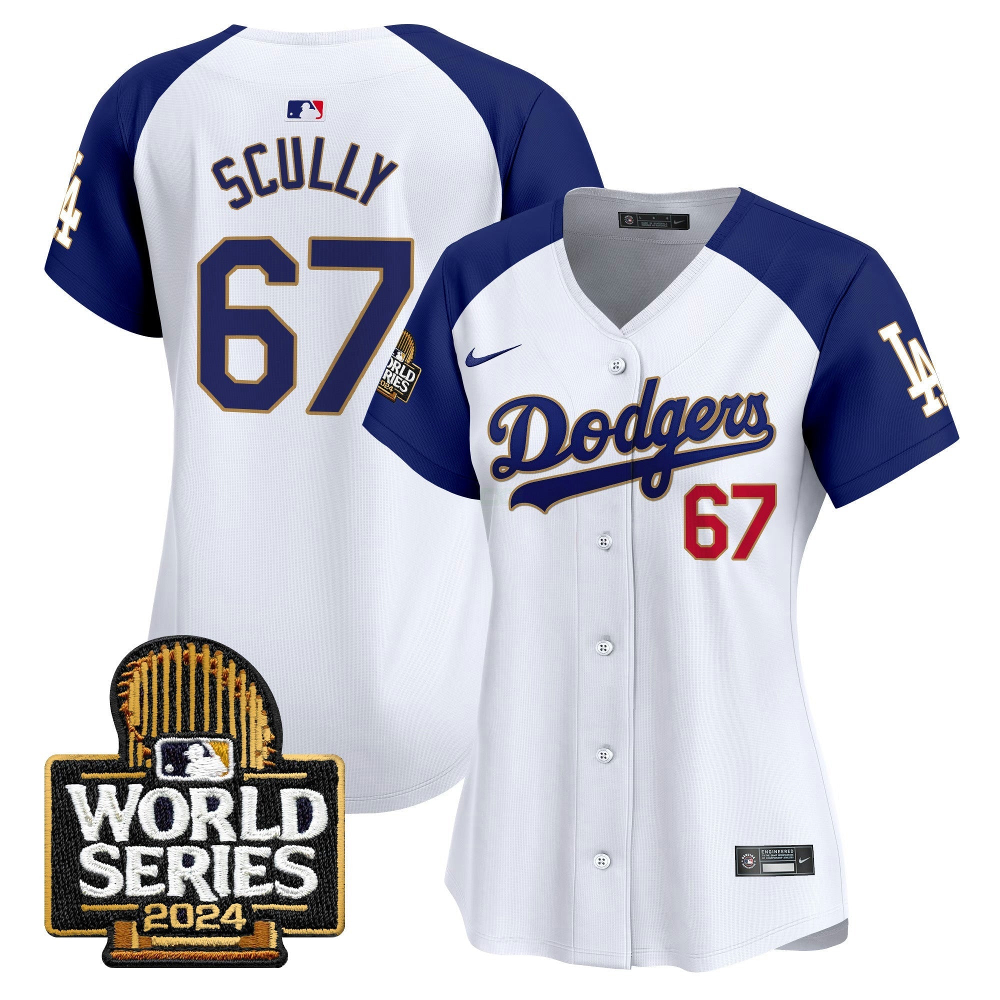 Camisa MLB Women’s 2024 World Series Dourada Trim Vapor Premier Limited Jersey