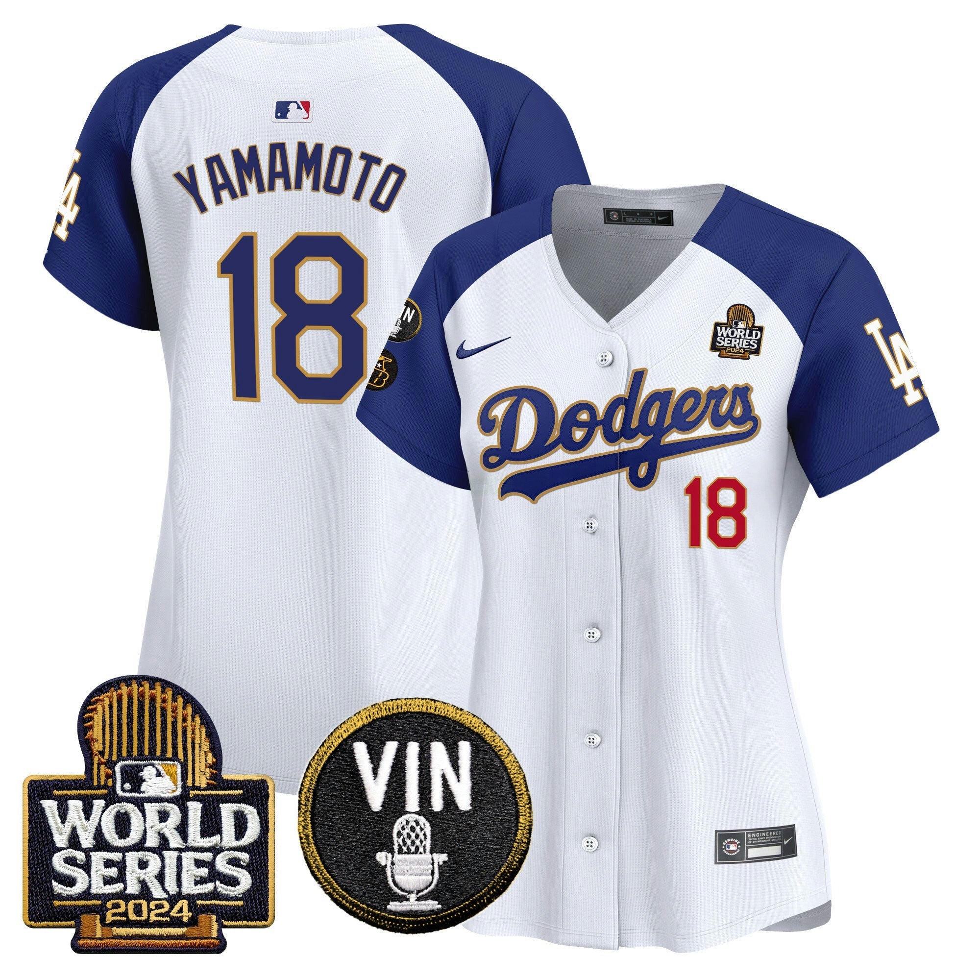 Camisa MLB Women’s 2024 World Series Dourada Trim Vapor Premier Limited Jersey V2