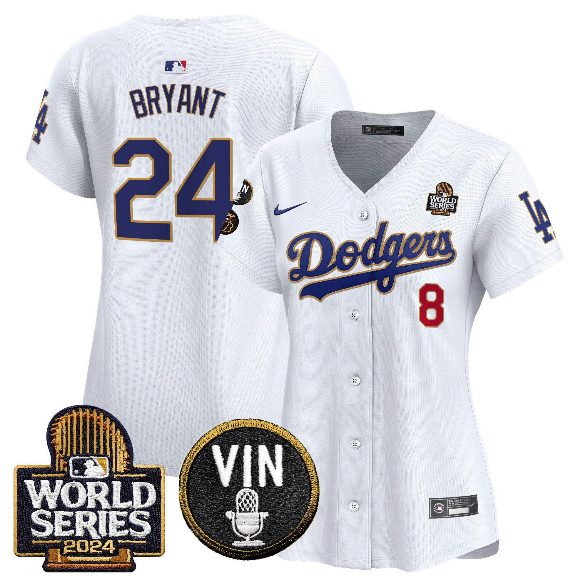 Camisa MLB Women’s 2024 World Series Dourada Trim Vapor Premier Limited Jersey V2