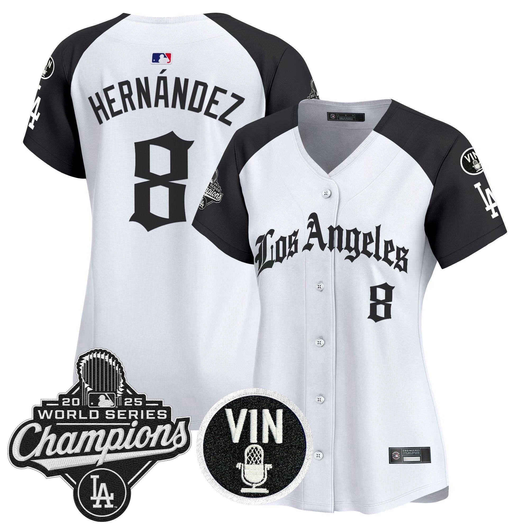 Camisa MLB Women’s 2025 World Series Champions Vapor Premier Limited Jersey – LA Gothic Edition