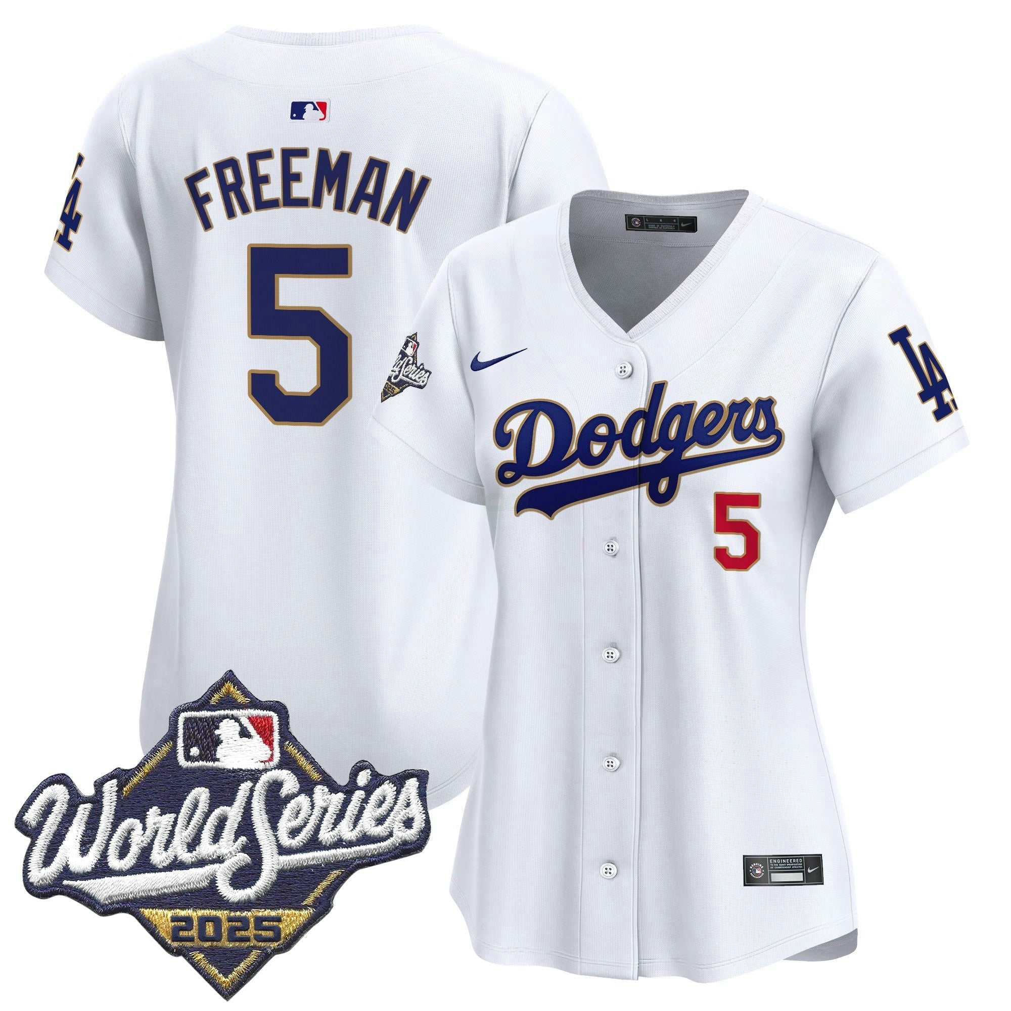 Camisa MLB Women’s 2025 World Series Dourada Trim Vapor Premier Limited Jersey