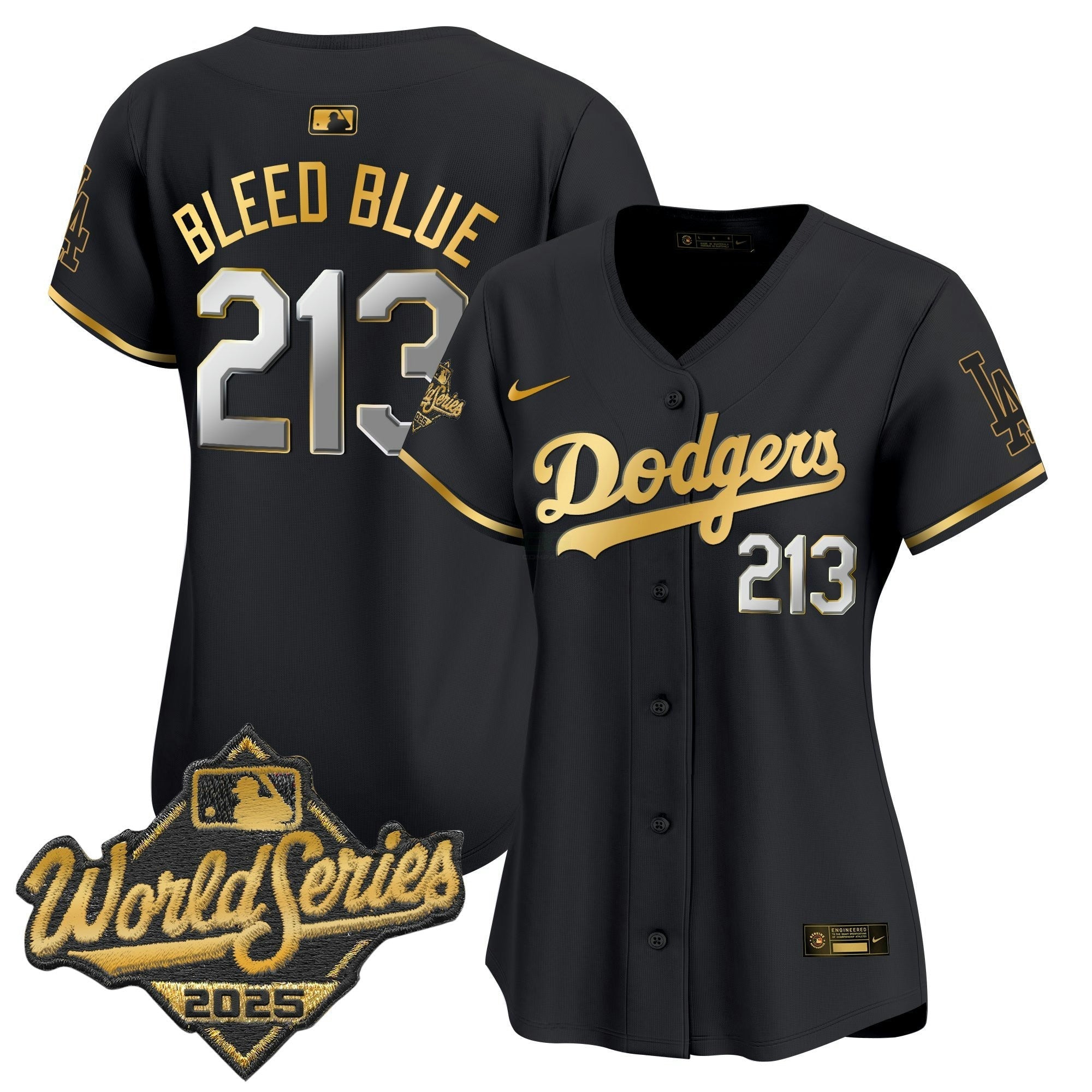 Camisa MLB Women’s 2025 World Series Dourada Trim Vapor Premier Limited Jersey