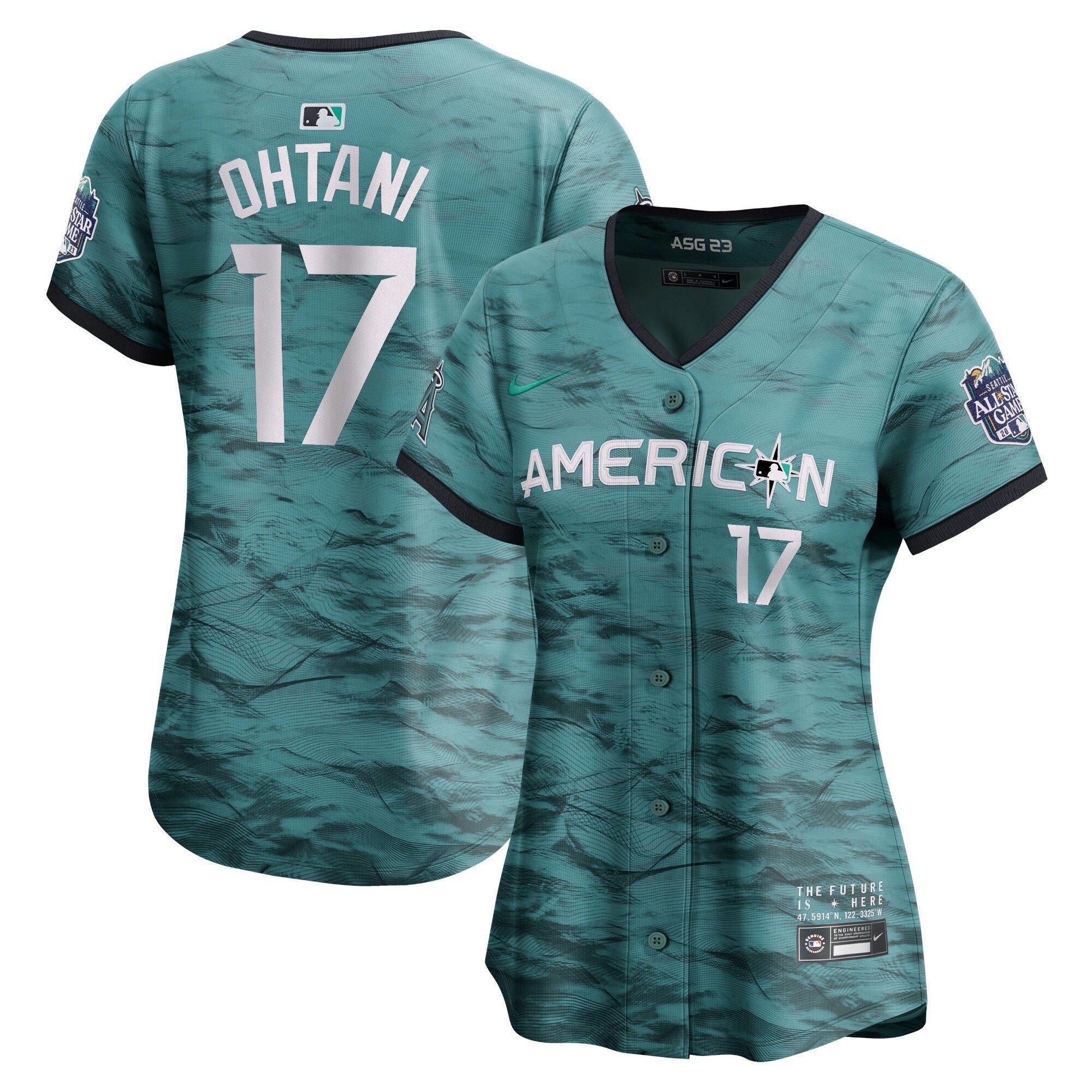 Camisa MLB Women’s American League 2023 All-Star Game Azul-petróleo Jersey - Azul Royal
