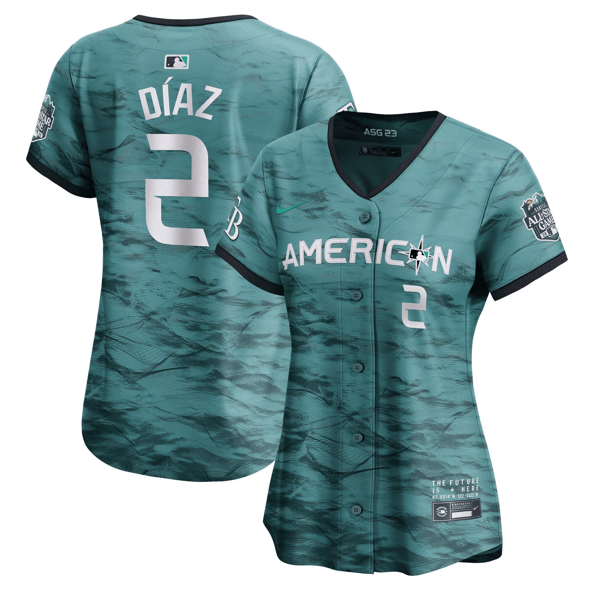 Camisa MLB Women’s American League 2023 All-Star Game Azul-petróleo Jersey - Azul Royal
