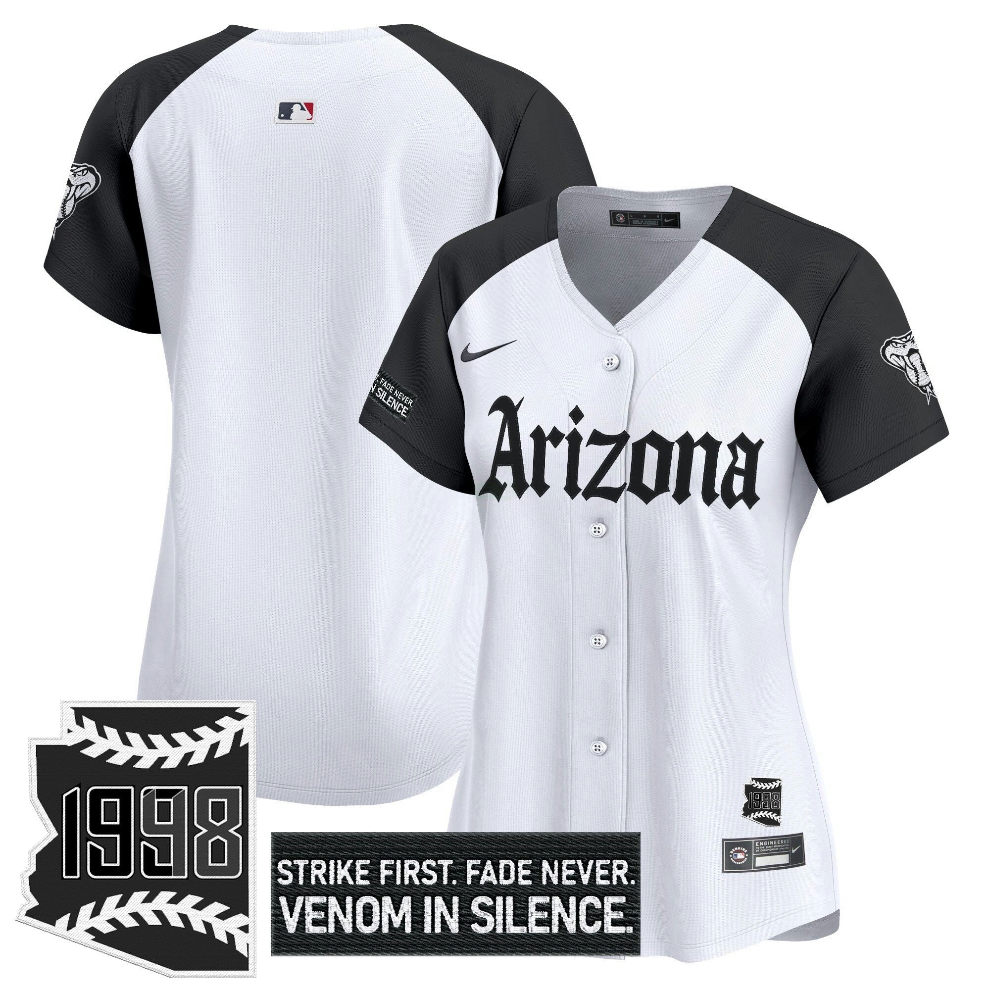 Camisa MLB Women’s Arizona ‘Gothic Desert Fang Edition’ Vapor Premier Limited Jersey
