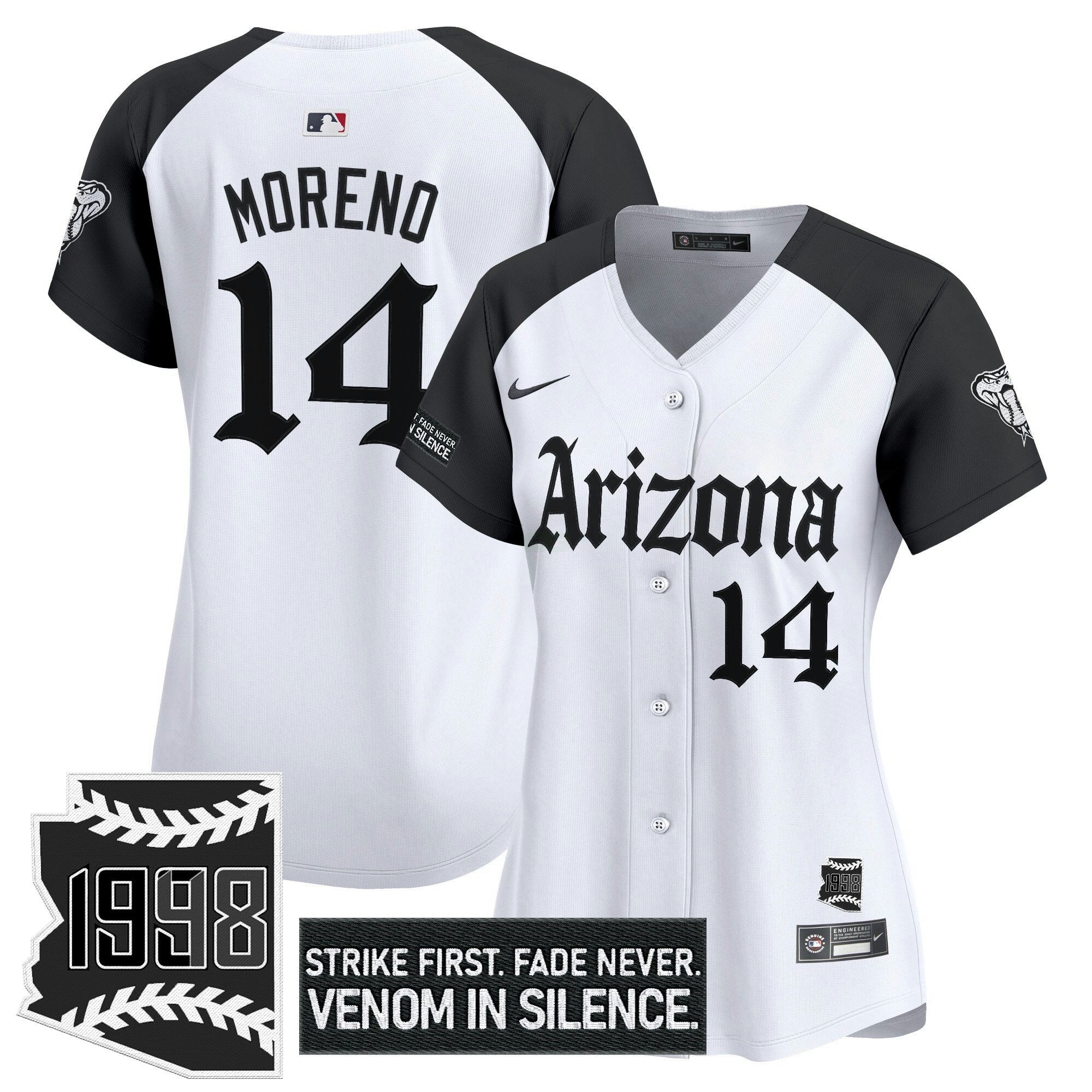 Camisa MLB Women’s Arizona ‘Gothic Desert Fang Edition’ Vapor Premier Limited Jersey