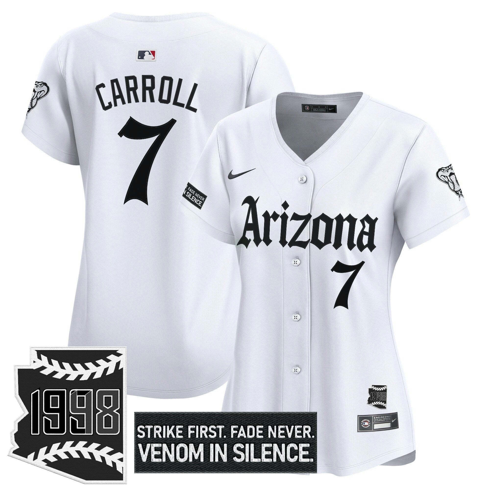 Camisa MLB Women’s Arizona ‘Gothic Desert Fang Edition’ Vapor Premier Limited Jersey