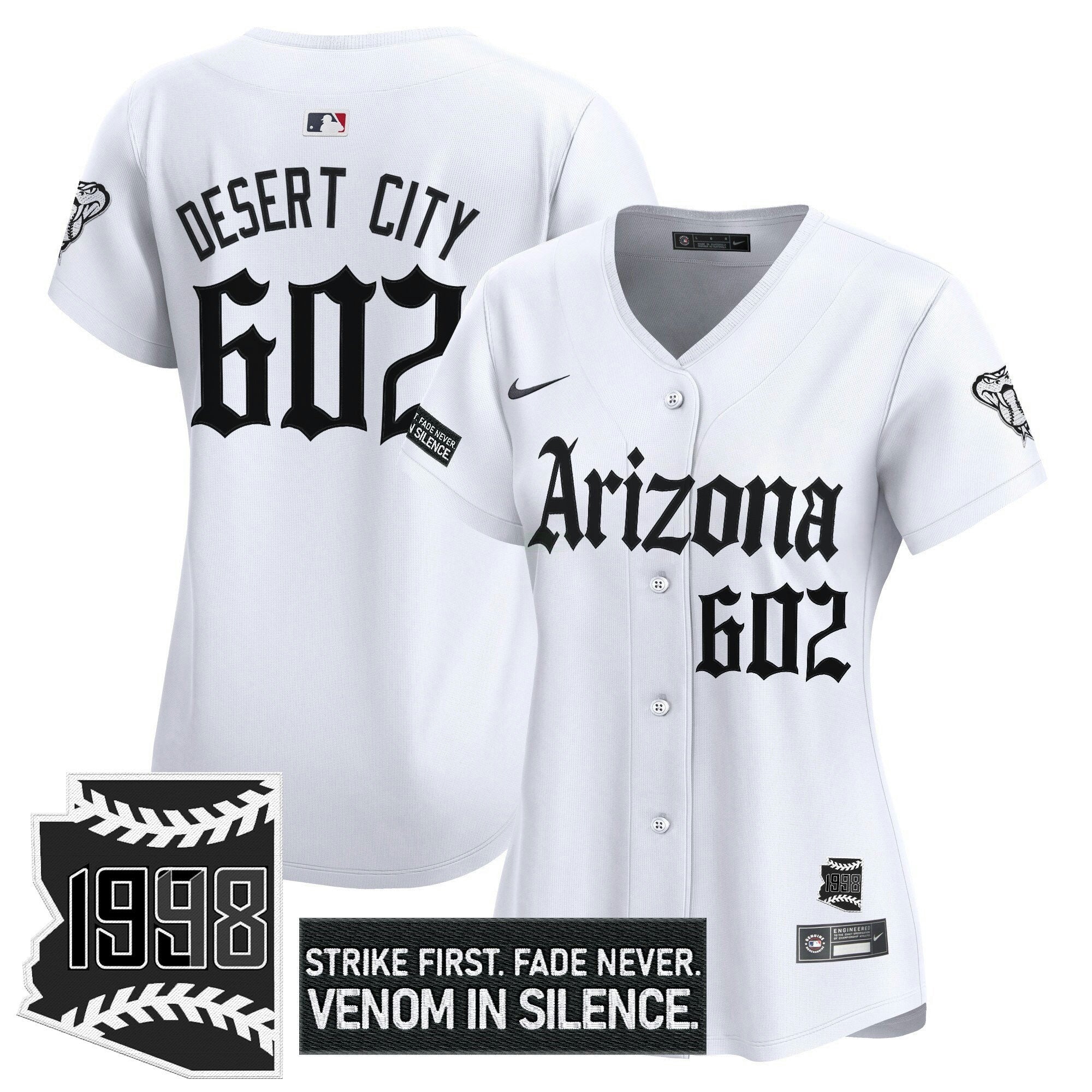 Camisa MLB Women’s Arizona ‘Gothic Desert Fang Edition’ Vapor Premier Limited Jersey
