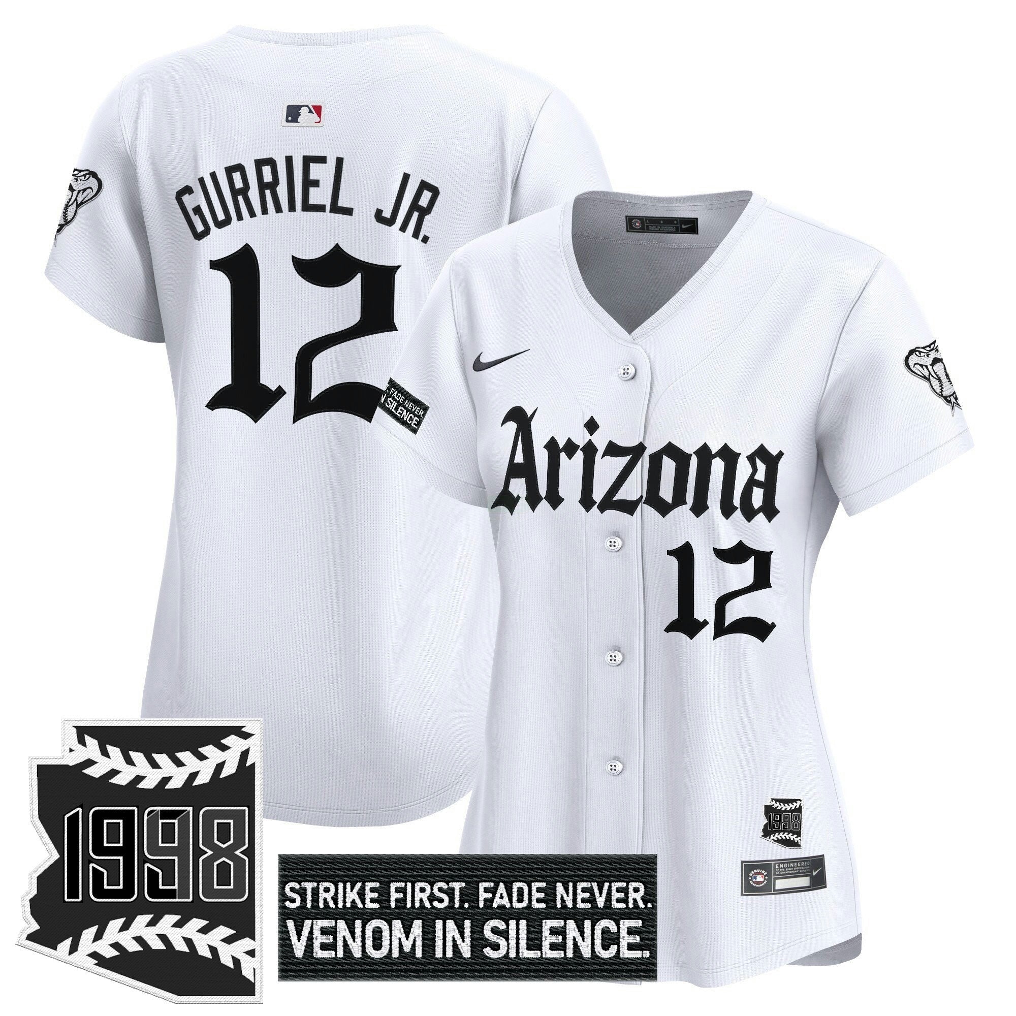 Camisa MLB Women’s Arizona ‘Gothic Desert Fang Edition’ Vapor Premier Limited Jersey