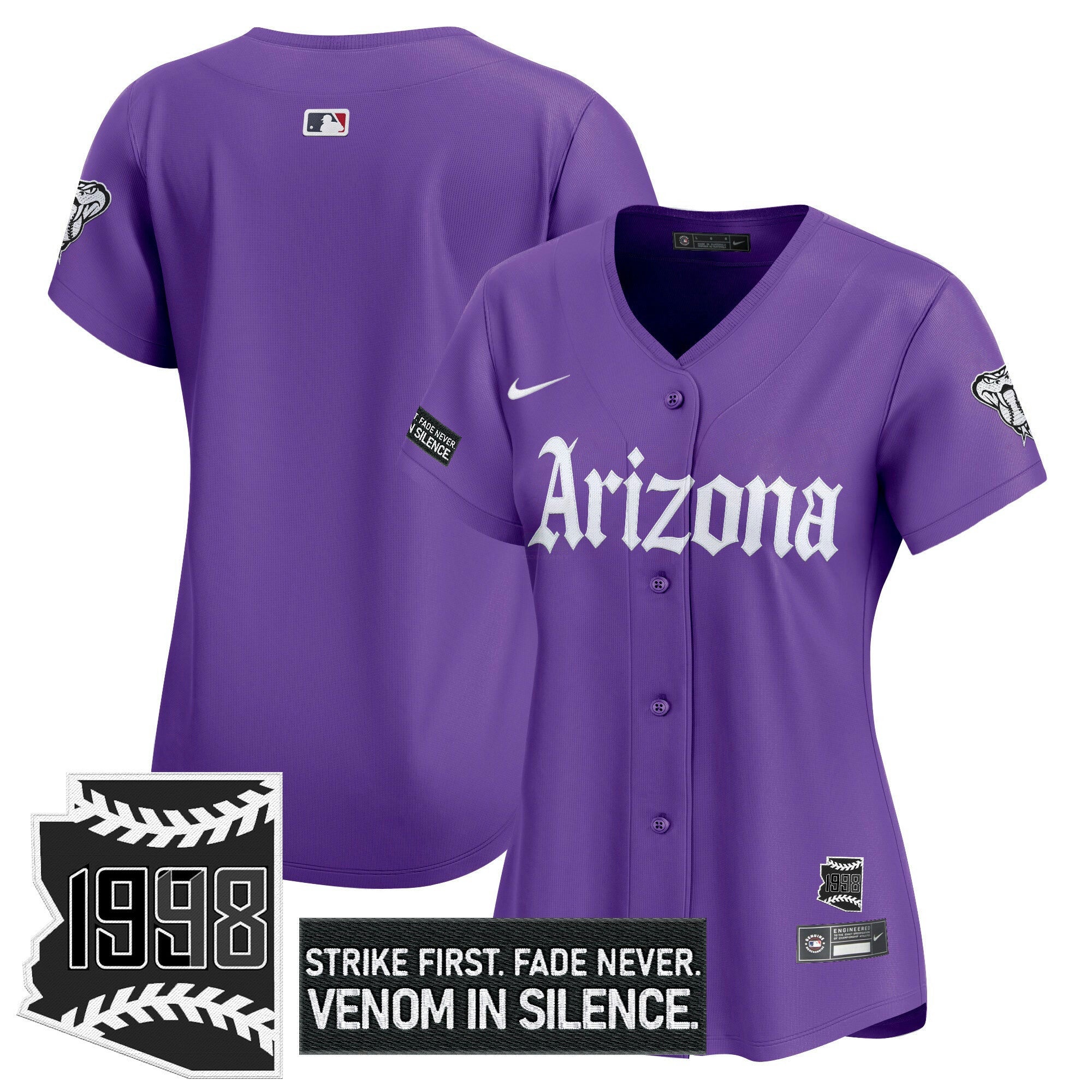 Camisa MLB Women’s Arizona ‘Gothic Desert Fang Edition’ Vapor Premier Limited Jersey