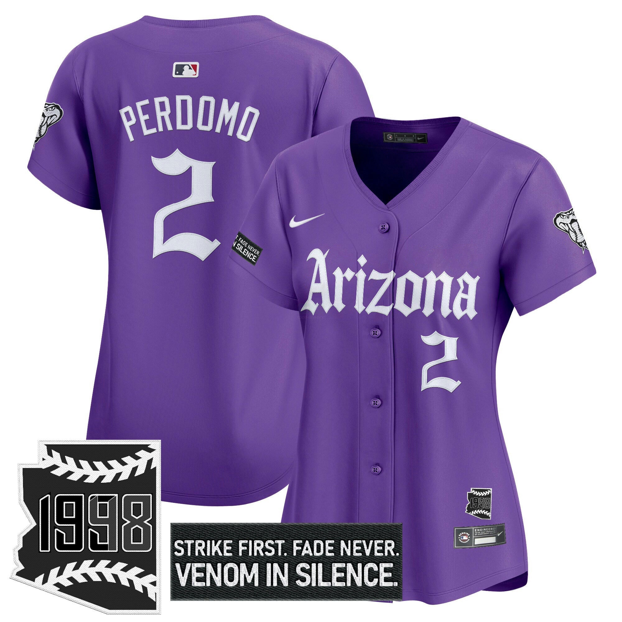 Camisa MLB Women’s Arizona ‘Gothic Desert Fang Edition’ Vapor Premier Limited Jersey