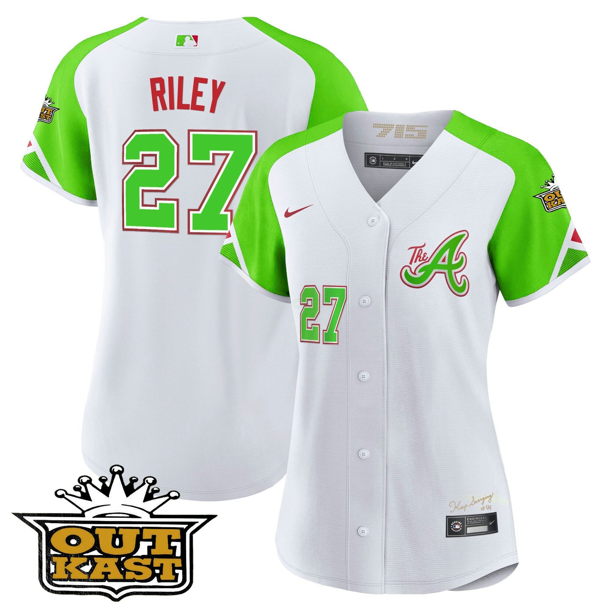 Camisa MLB Women’s Atlanta Atliens City Connect Flex Base Jersey - Bright Verde